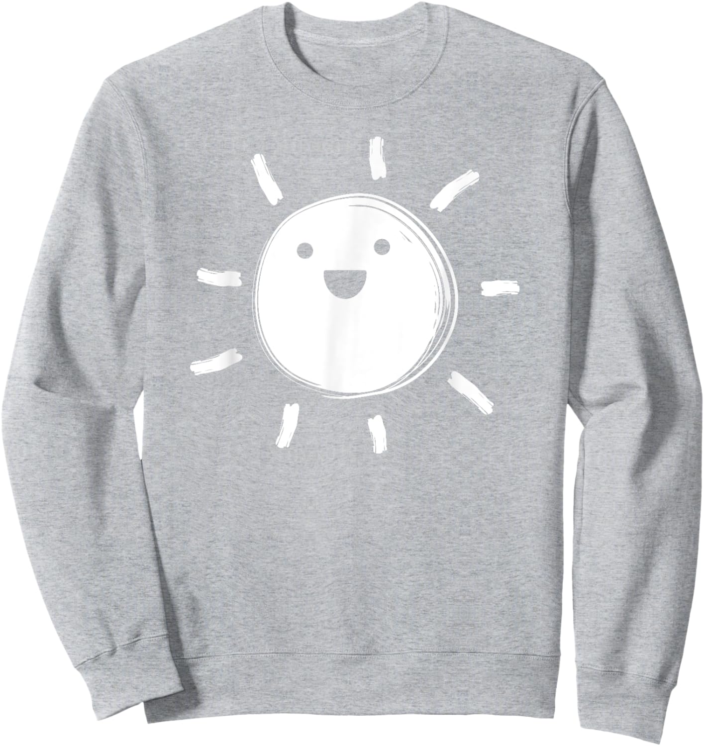Smiling Sun Sunshine Happy Smile Kids Teachers Sweatshirt - Sweatshirt | Ash