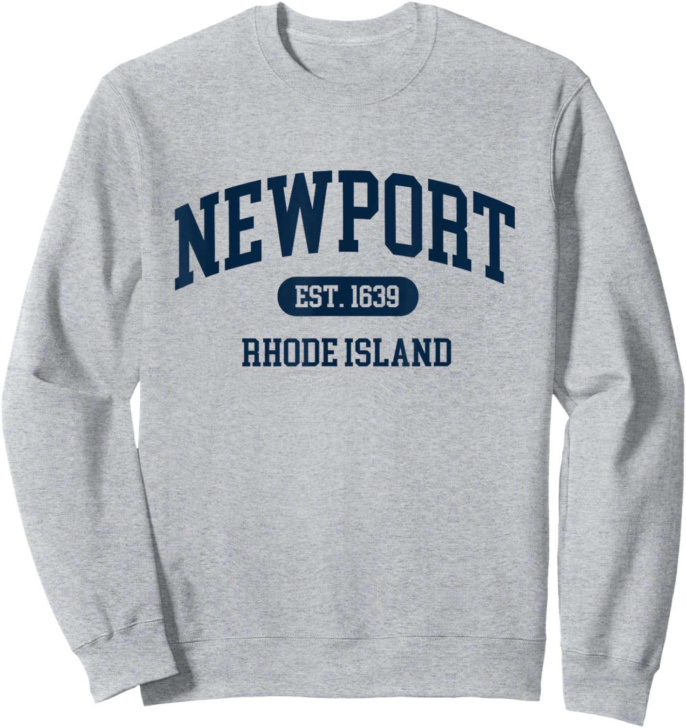 Vintage Newport Rhode Island Established 1639 retro souvenir Sweatshirt - Sweatshirt | Ash