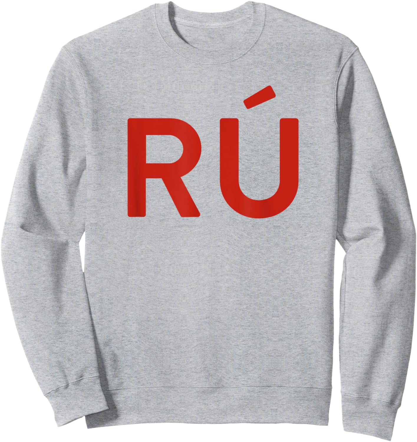 RU - Peru Two Part Combo Design - Peruvian Flag Part 2 Sweatshirt - Sweatshirt | Ash