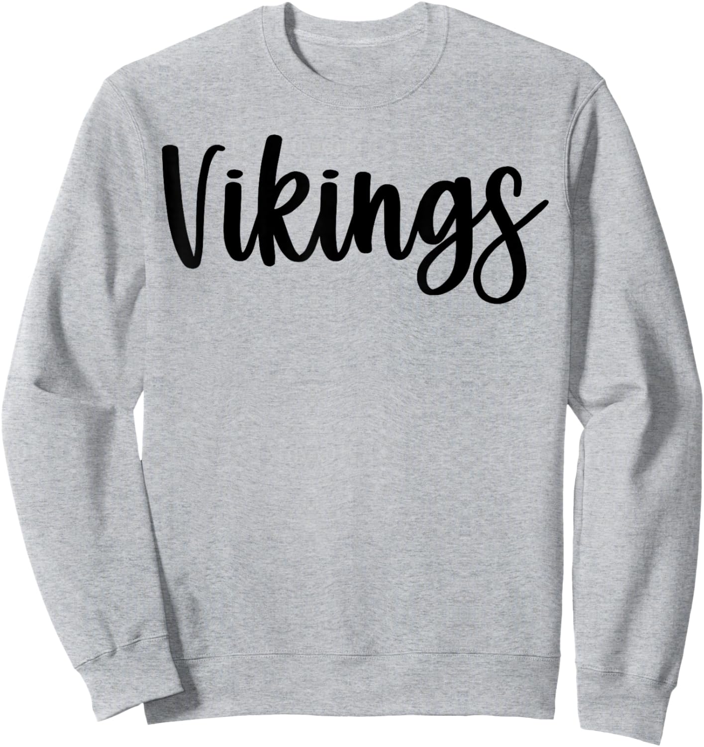 Vikings School Spirit Team Mascot Game Night Sweatshirt - Sweatshirt | Ash
