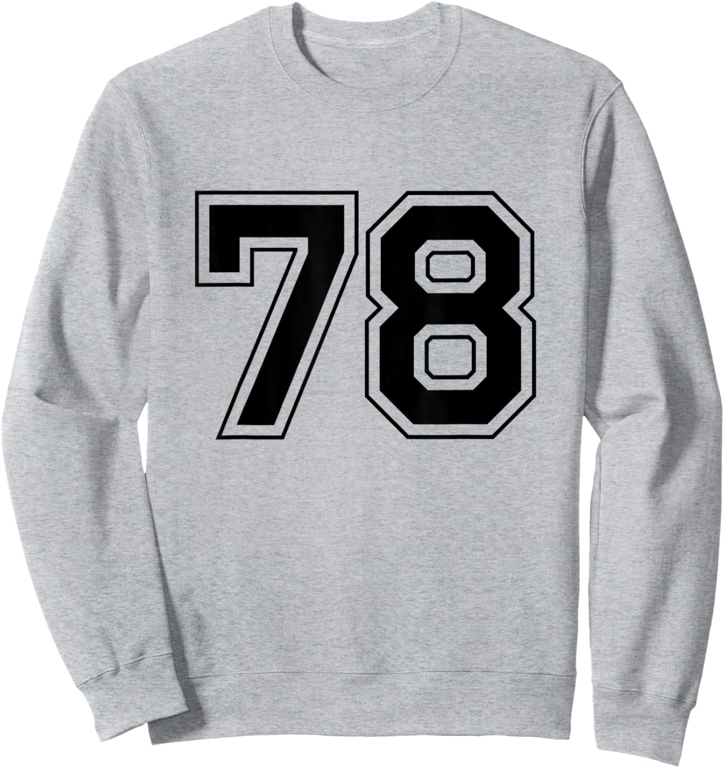 Number 78 Sweatshirt - Sweatshirt | Ash