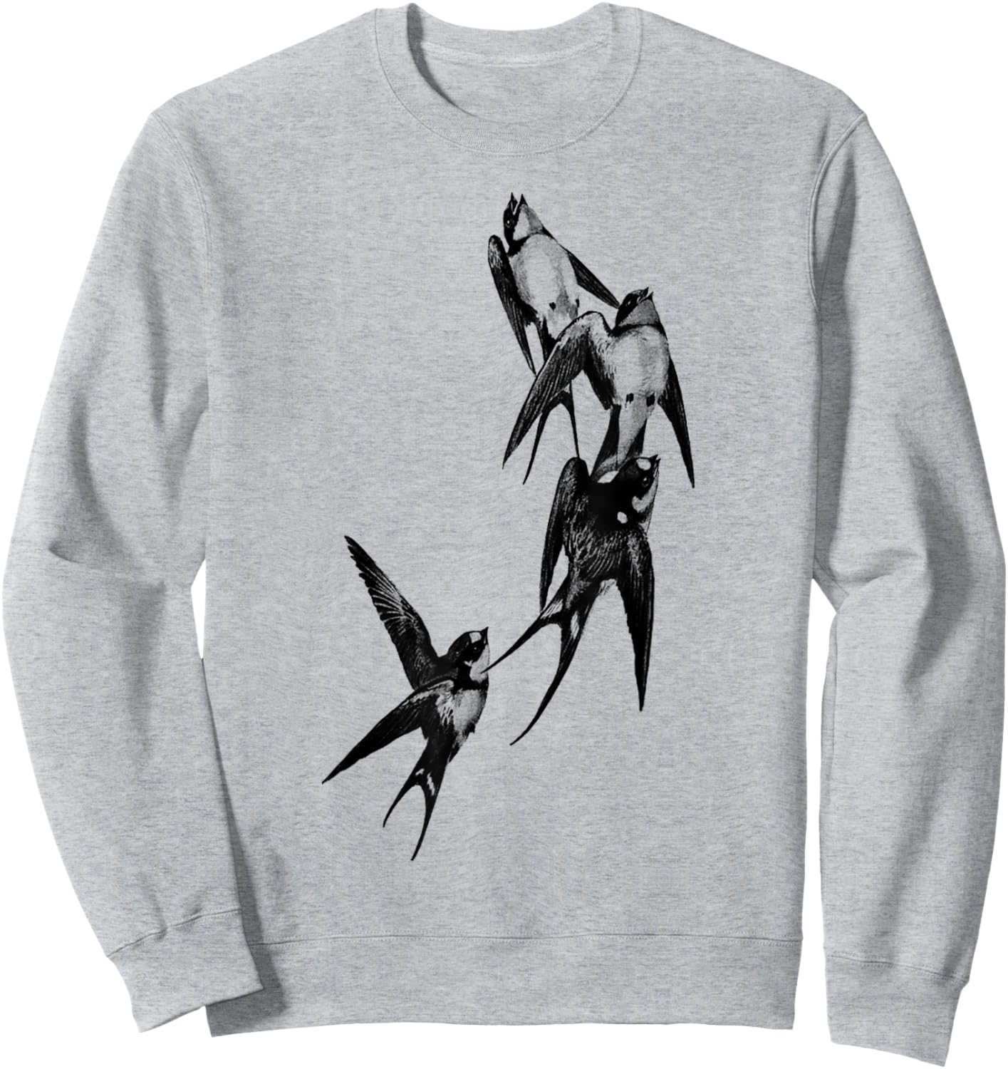 Tattoo Birds Swallow Bird Gift Swallow Tattoo Sweatshirt - Sweatshirt | Ash