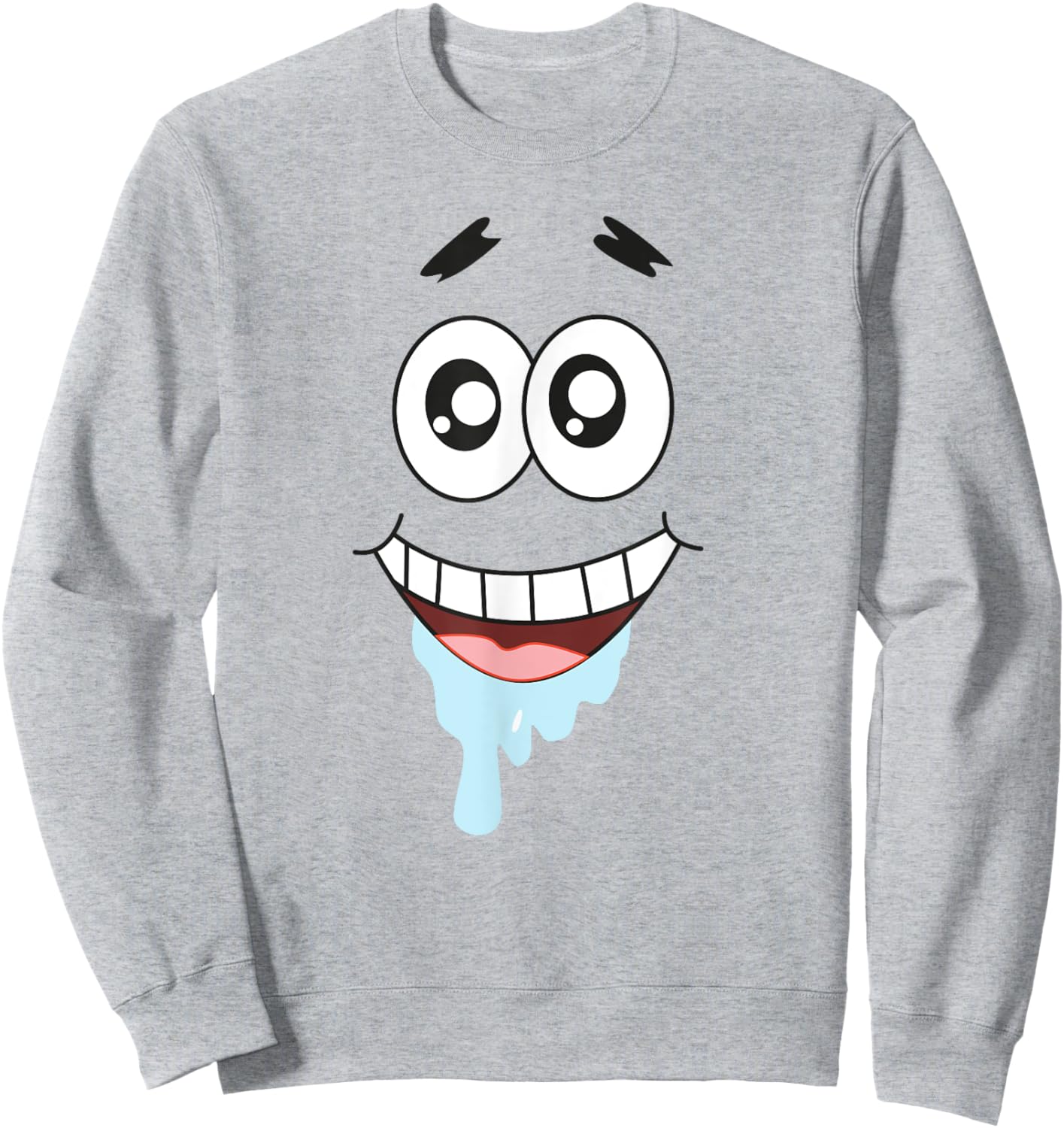 Mademark x SpongeBob SquarePants - Patrick Star - Droolin' Sweatshirt - Sweatshirt | Ash