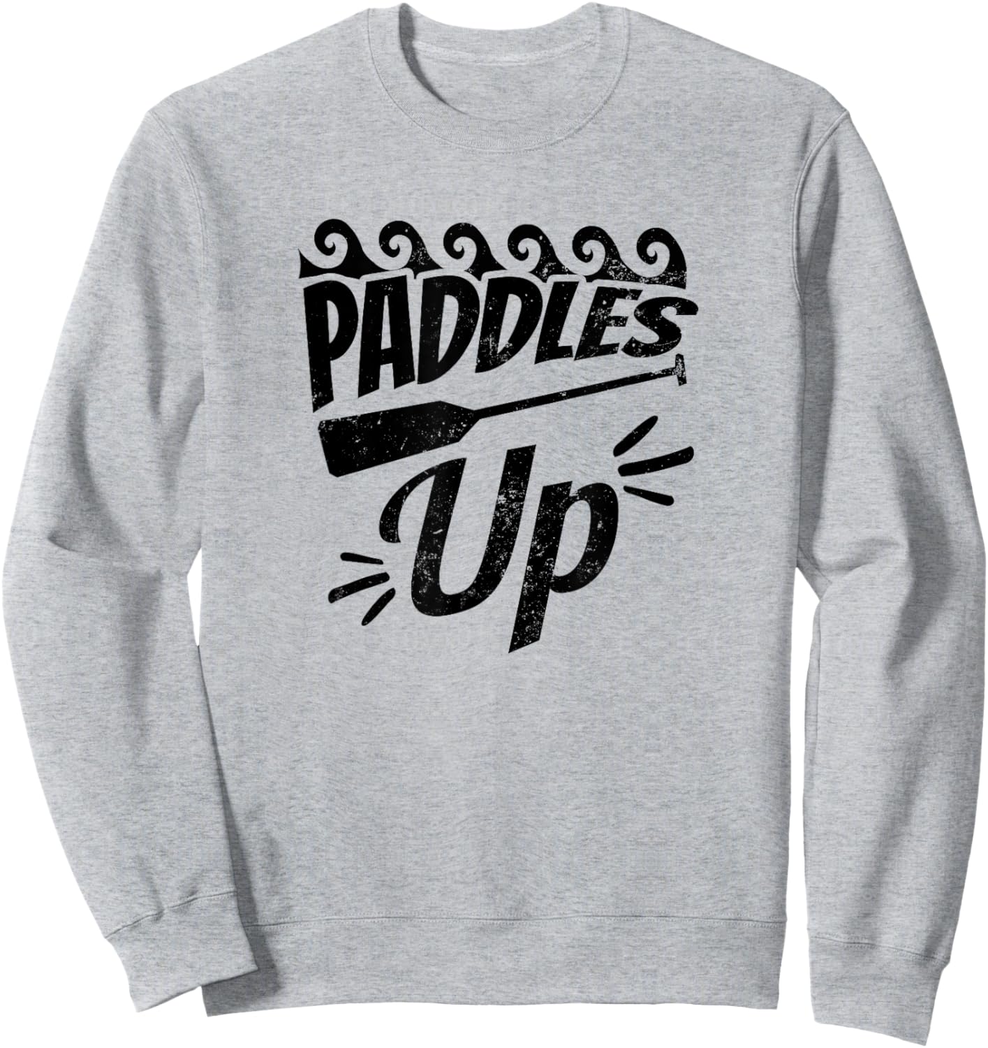 Paddles Up Design Dragon Boat Sweatshirt - Sweatshirt | Ash