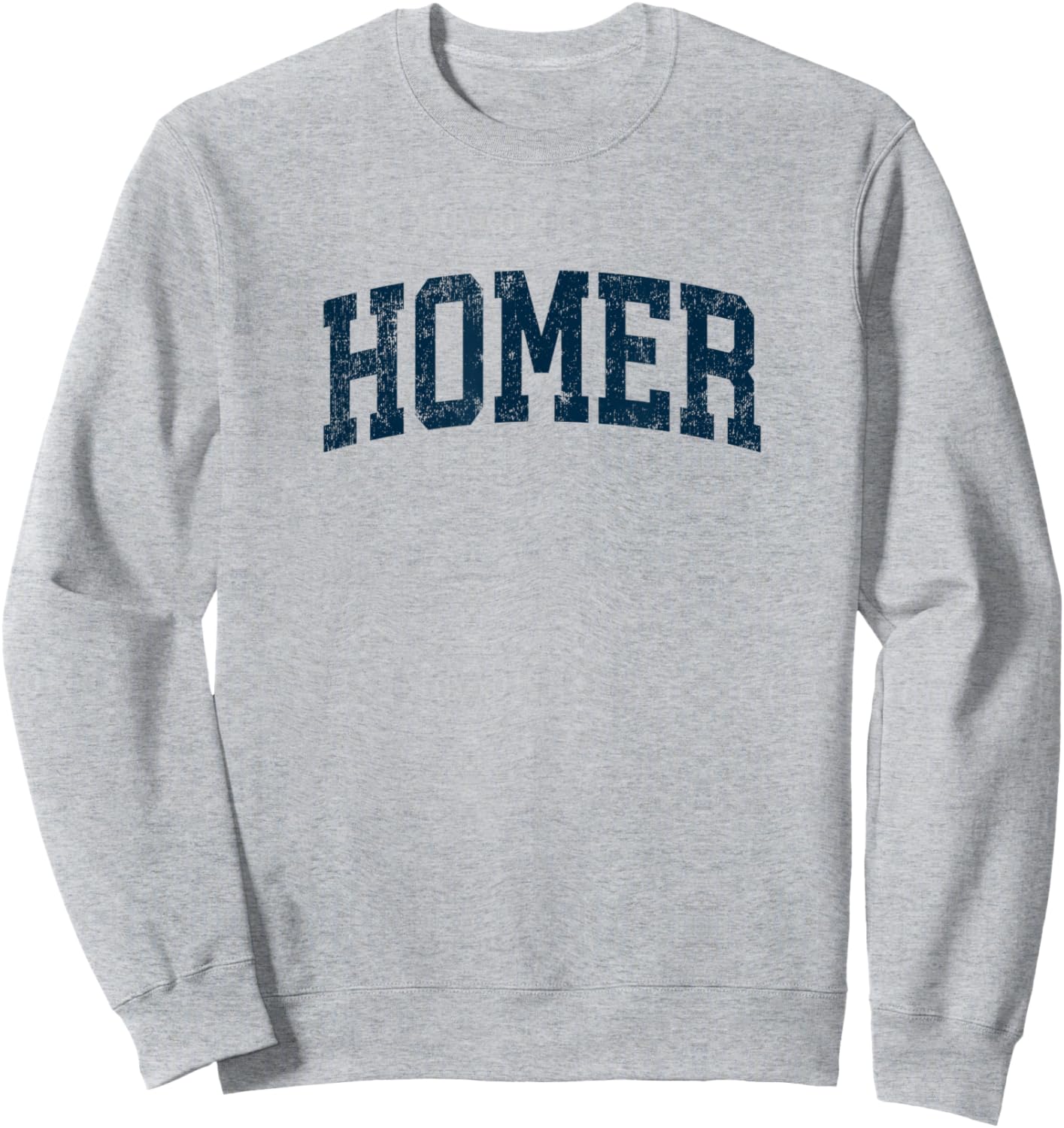 Homer Alaska AK Vintage Athletic Sports Navy Design Sweatshirt - Sweatshirt | Ash