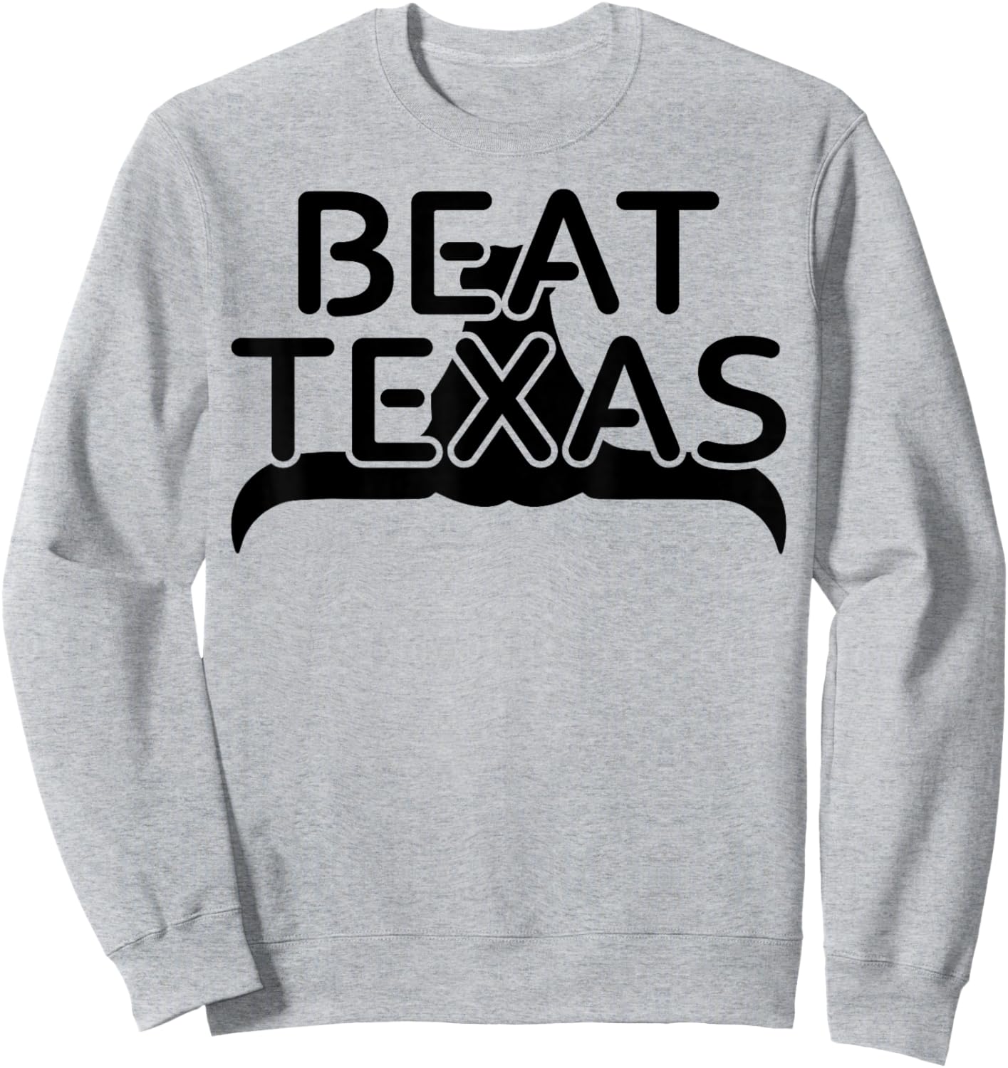 Beat Texas Horns Down Oklahoma Texas Red River Sweatshirt - Sweatshirt | Ash