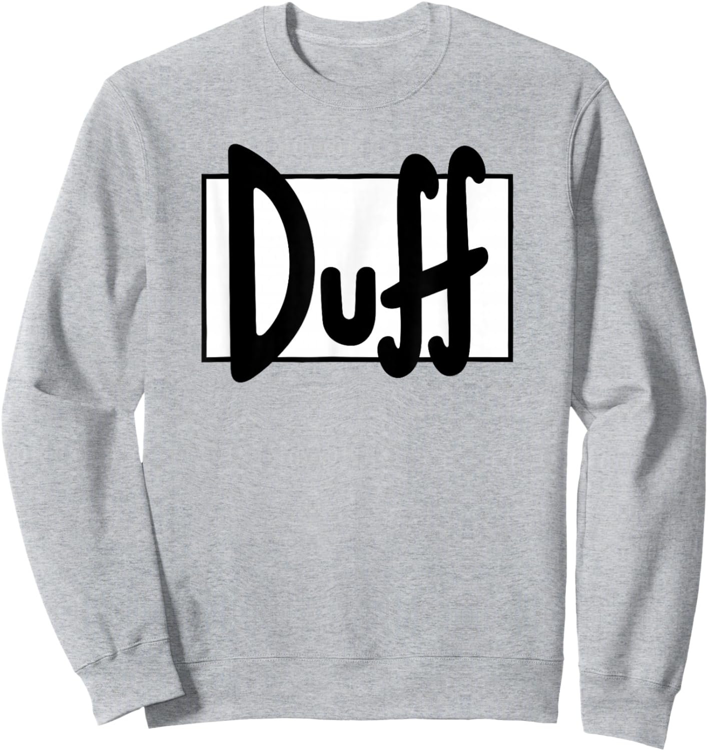 The Simpsons Duff Beer Large Sweatshirt - Sweatshirt | Ash
