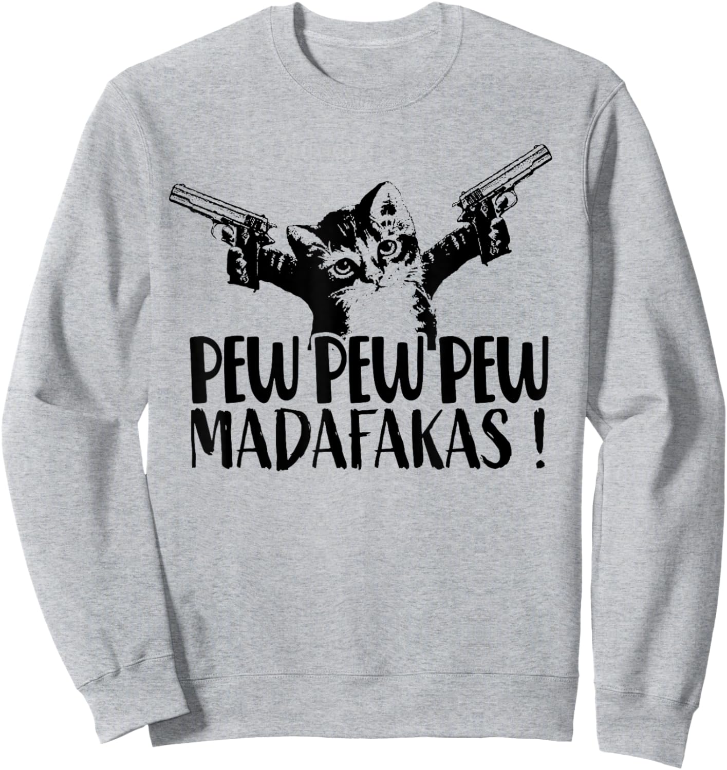 Cat Pew Madafakas Vintage Crazy Cat lustige Katze Women Sweatshirt - Sweatshirt | Ash