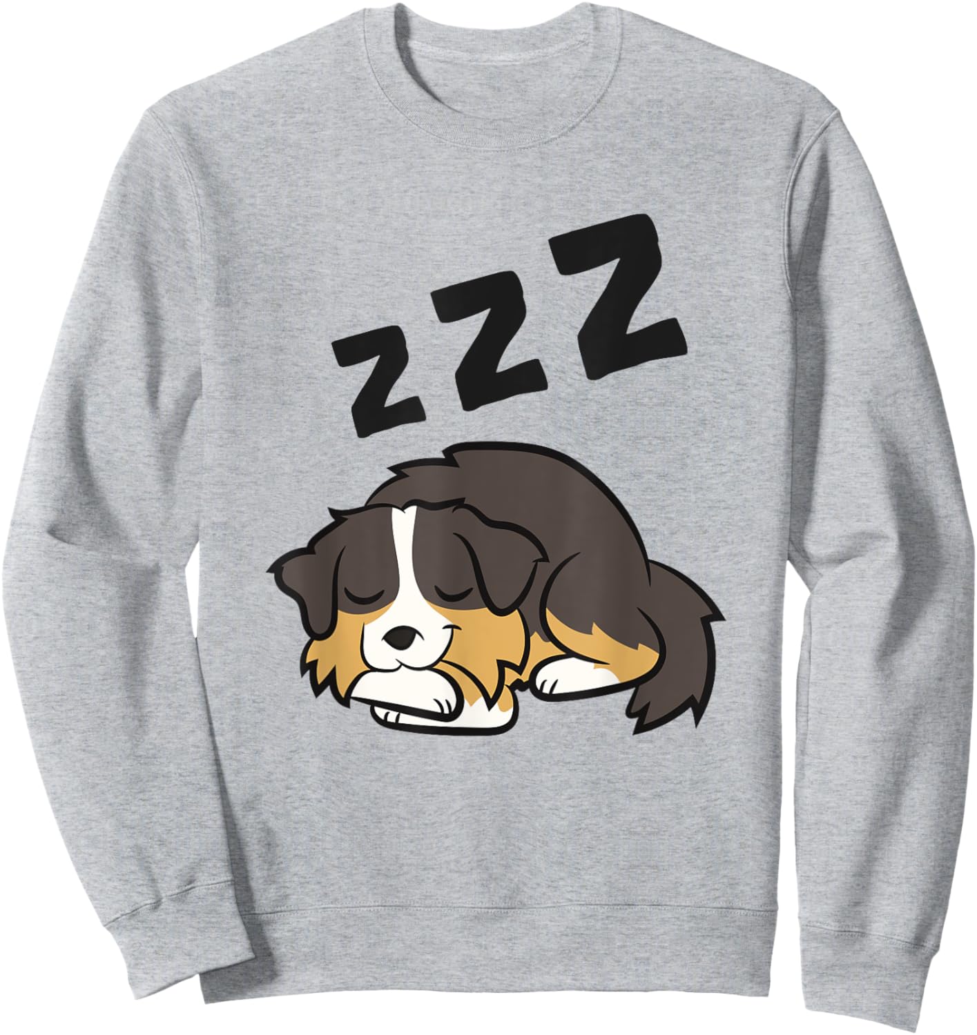 Aussie Dog Sleeping Aussie Dog Pajama Australian Shepherd Sweatshirt - Sweatshirt | Ash