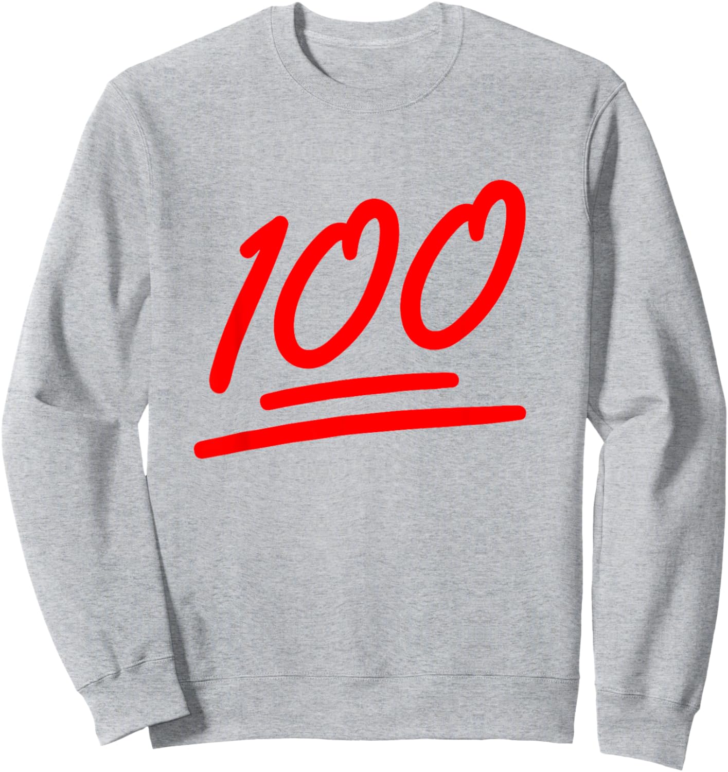 100 Emote Funny 100 Emoticon Art Fun Cool 100 Days Of School Sweatshirt - Sweatshirt | Ash