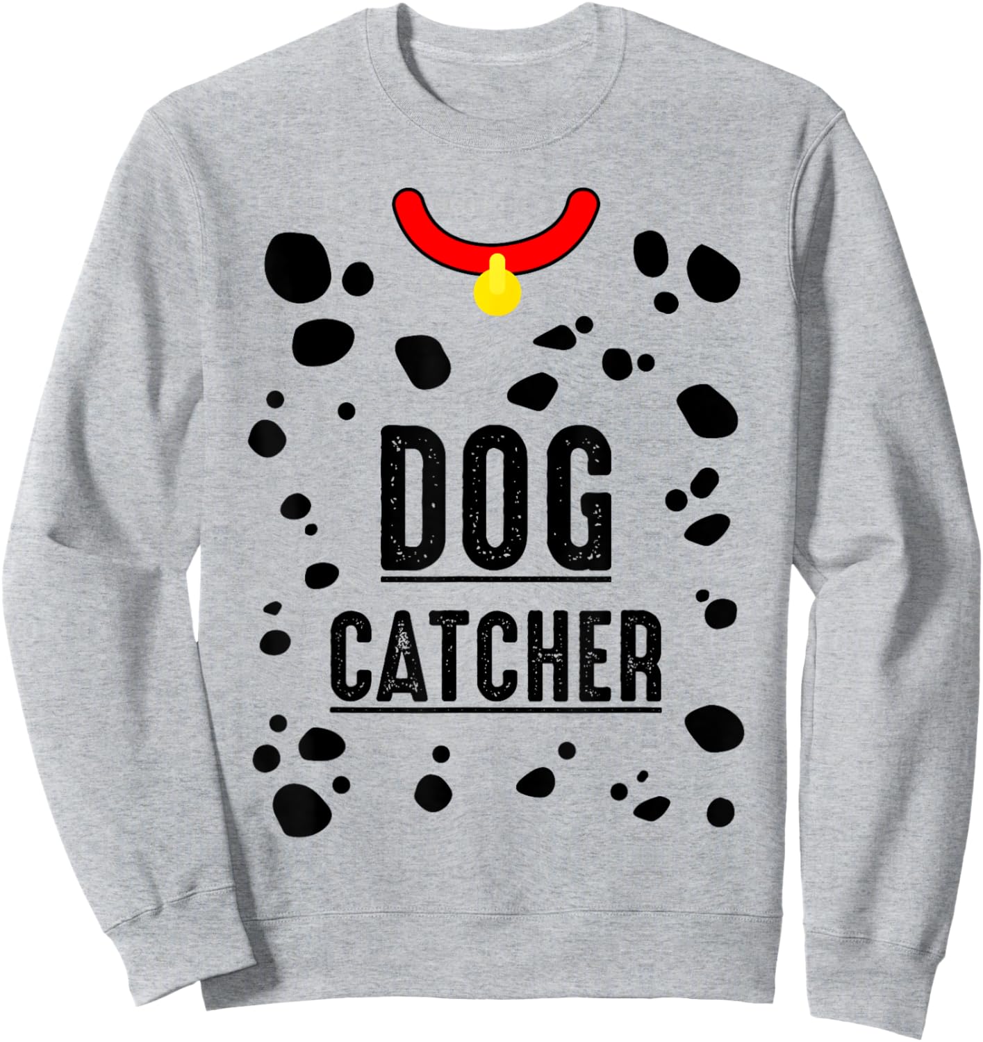 Dog Catcher Costume Dalmatian Easy Family Costume Men Sweatshirt - Sweatshirt | Ash