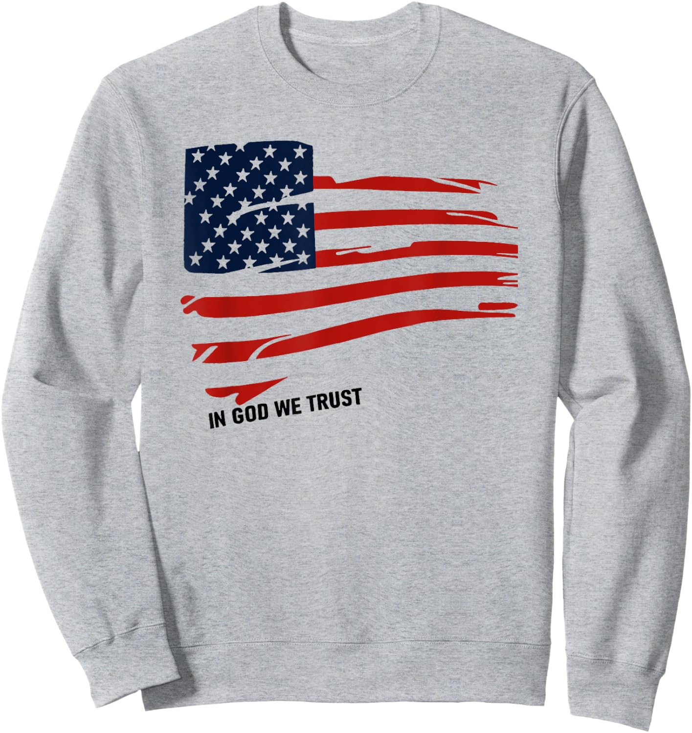 in god we trust american flag Women Men Sweatshirt - Sweatshirt | Ash