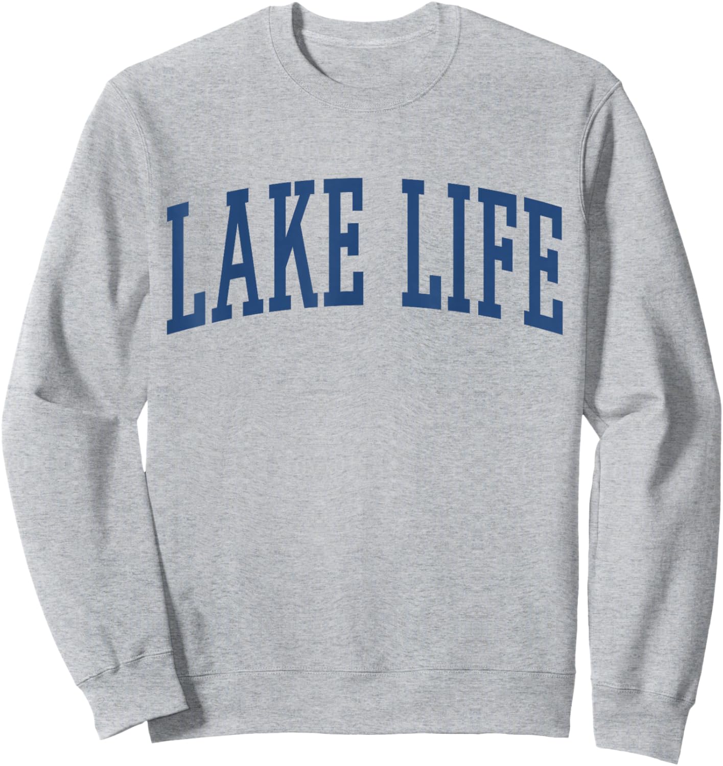 Classic Varsity Grey Lake Life Sweatshirt - Sweatshirt | Ash