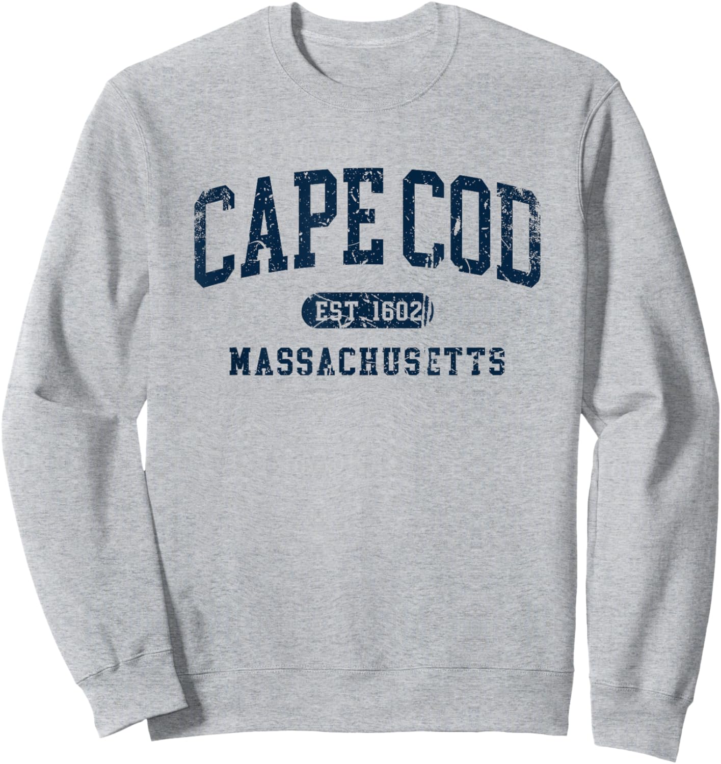 Vintage Cape Cod Est 1602 Massachusetts MA Retro distressed Sweatshirt - Sweatshirt | Ash