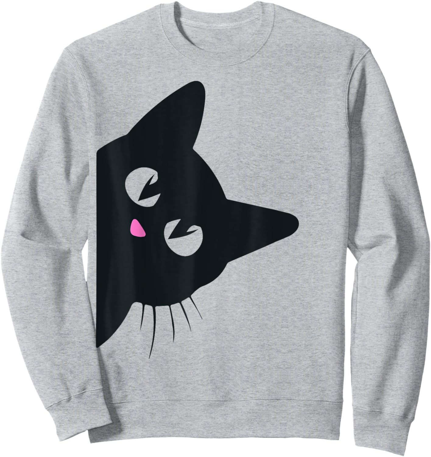 Cute Black Cat Halloween Costume Kitten Kids Toddler Adult Sweatshirt - Sweatshirt | Ash