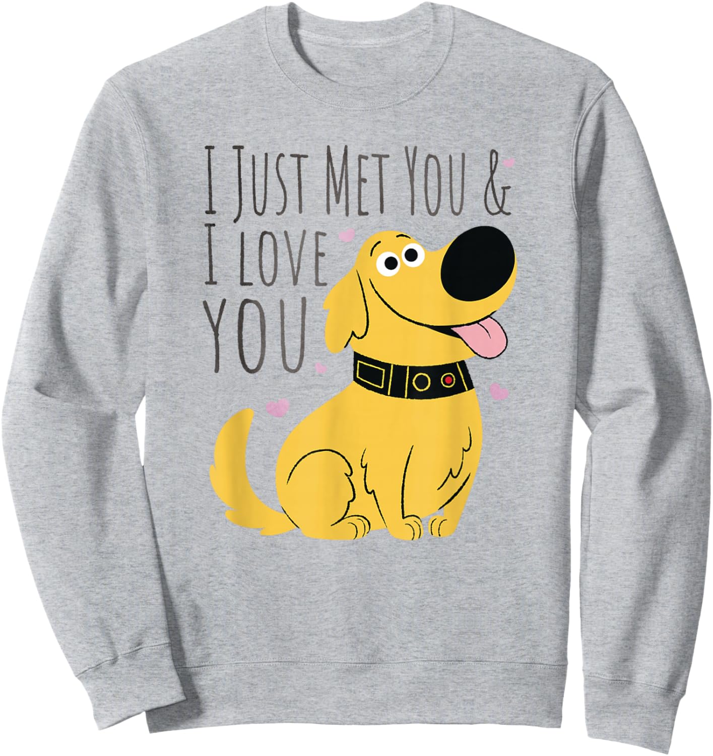 Disney Pixar UP Dug I Just Met You Quote Sweatshirt - Sweatshirt | Ash