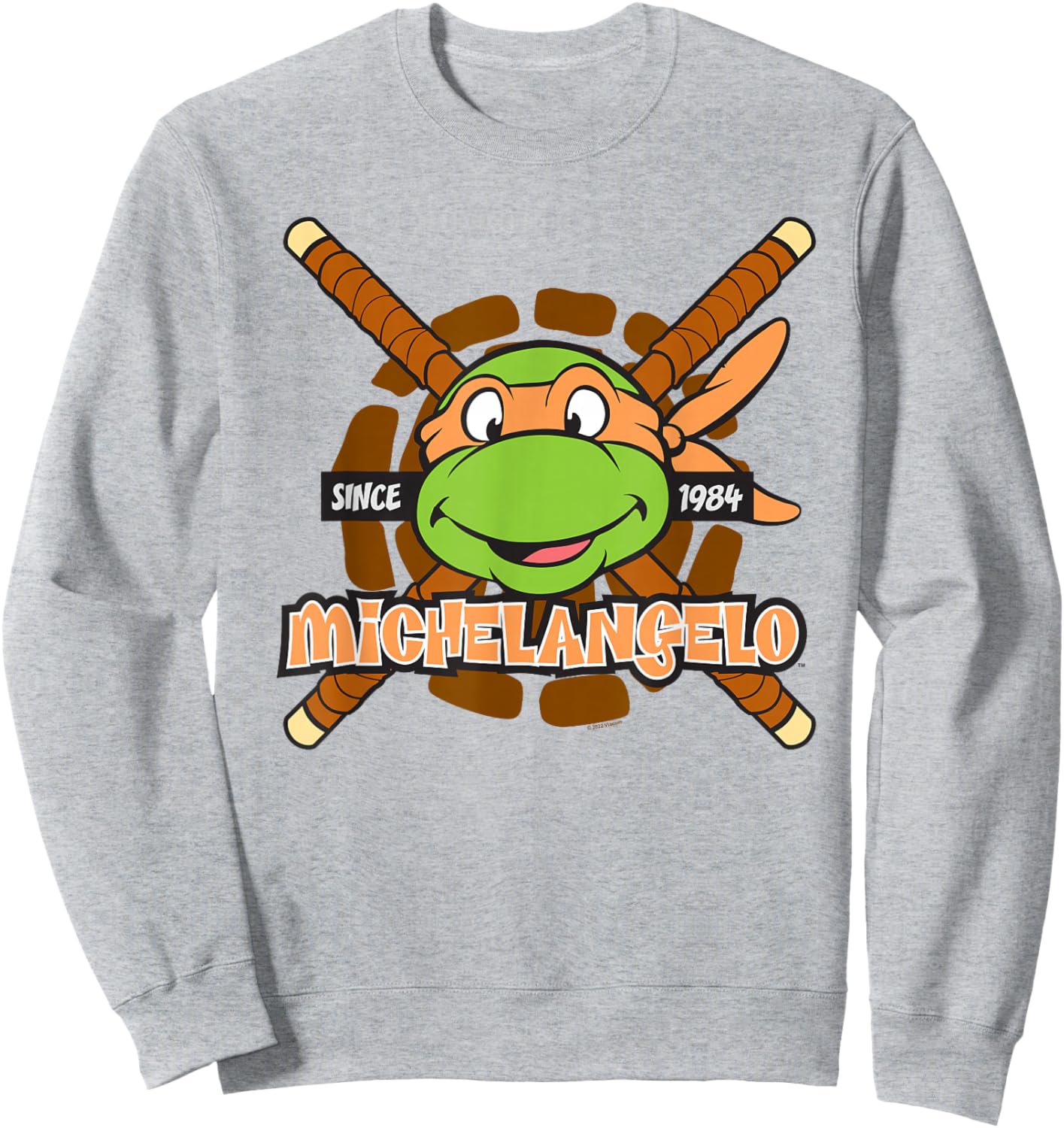 Teenage Mutant Ninja Turtles Michelangelo Since 1984 Sweatshirt - Sweatshirt | Ash