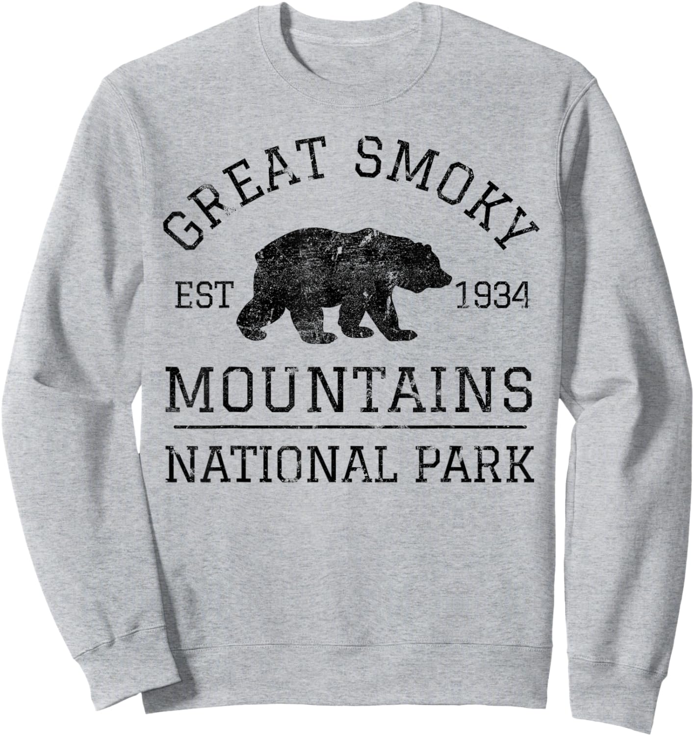 Smoky Mountains National Park Sweatshirt - Sweatshirt | Ash