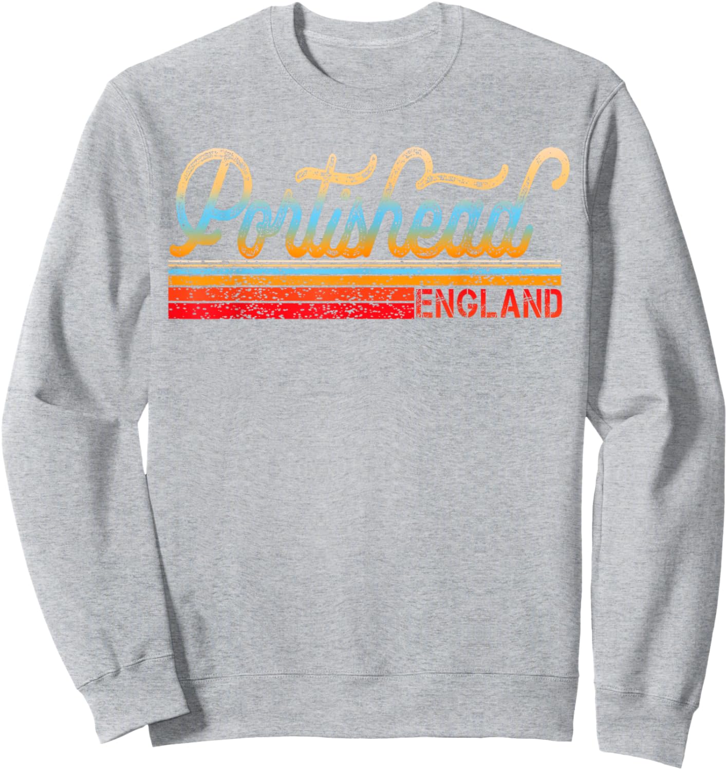 Retro Vintage Portishead Vintage 80s Styl Portishead England Sweatshirt - Sweatshirt | Ash