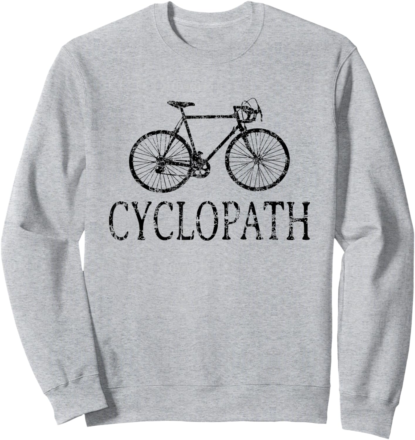 Cyclopath (Vintage Black) Bicycle Sweatshirt - Sweatshirt | Ash