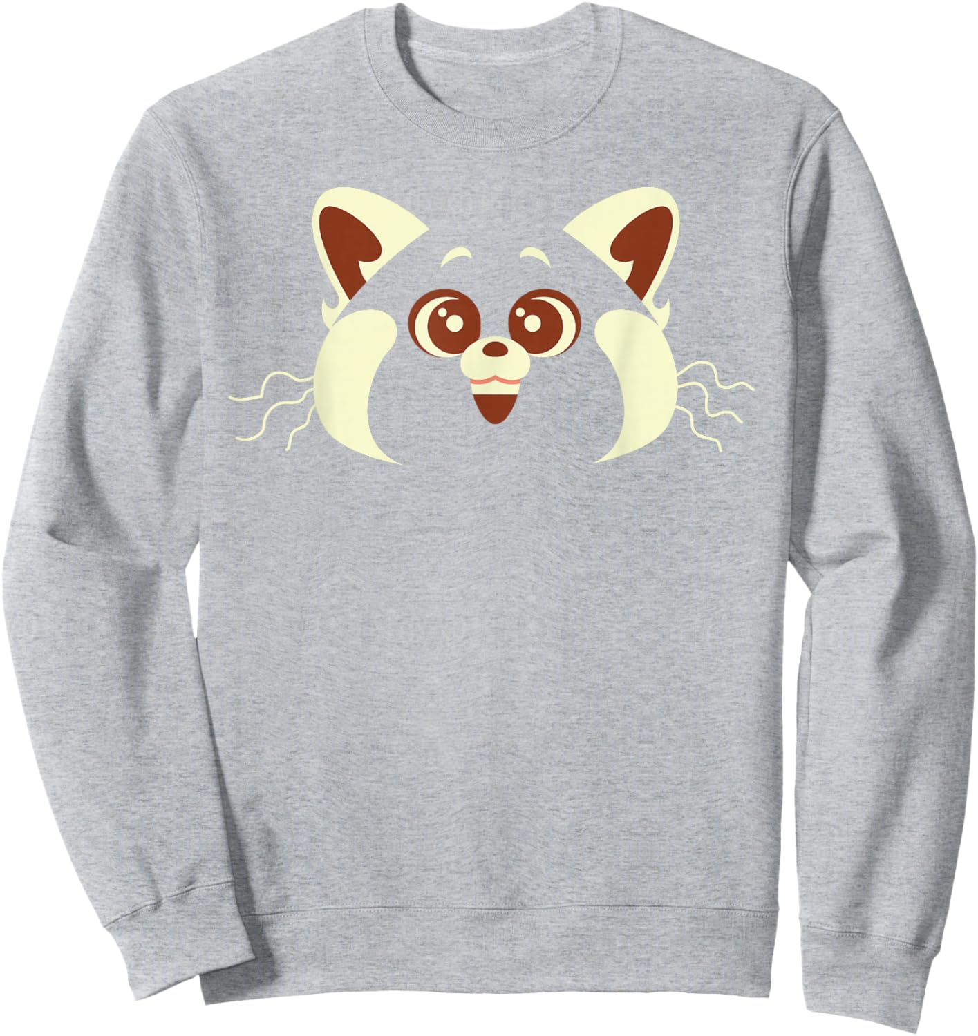 Disney Pixar Turning Red Panda Mei Face Sweatshirt - Sweatshirt | Ash