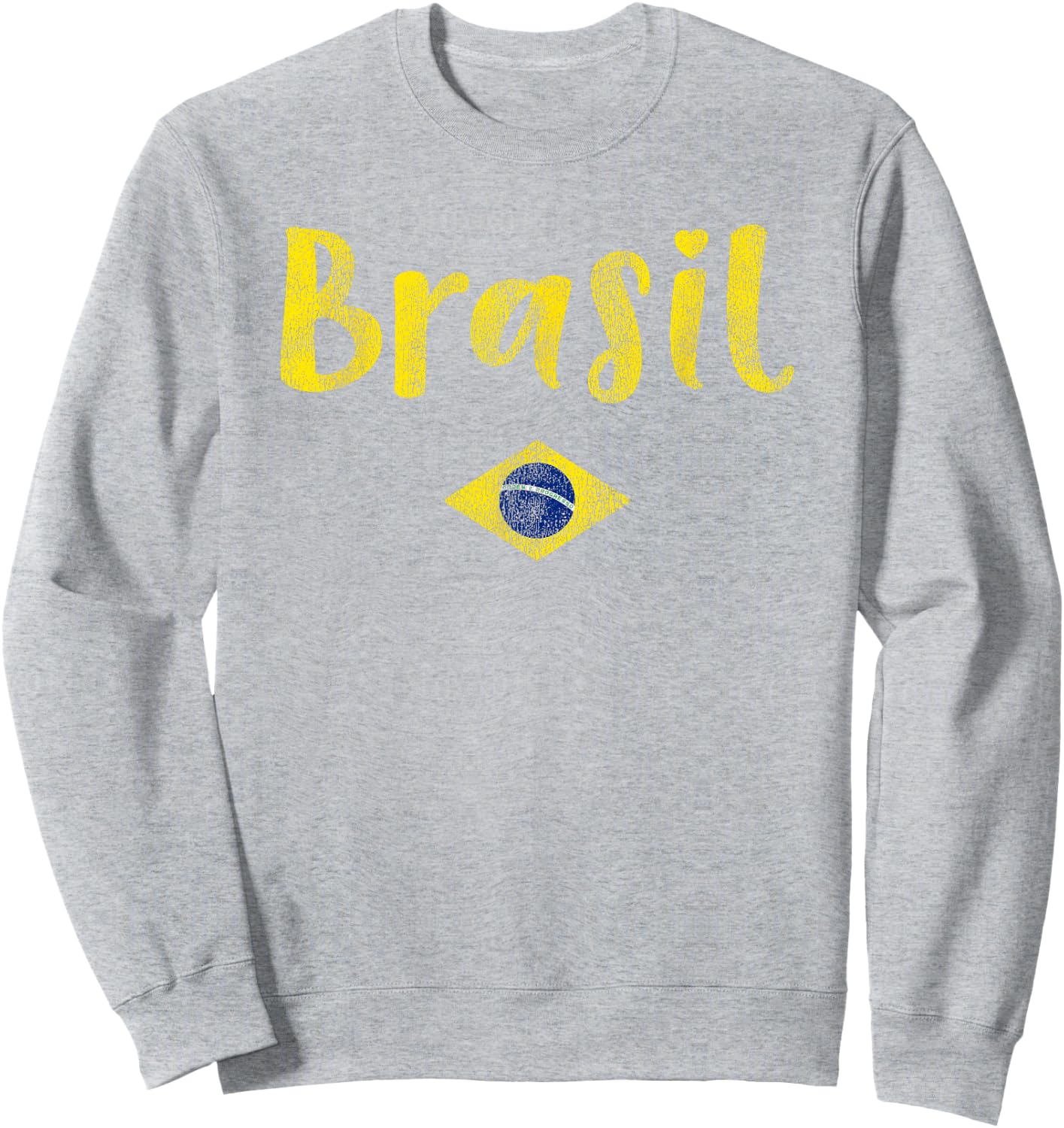 Brazilian Flag of Brazil Souvenir and Girls Brasil Sweatshirt - Sweatshirt | Ash