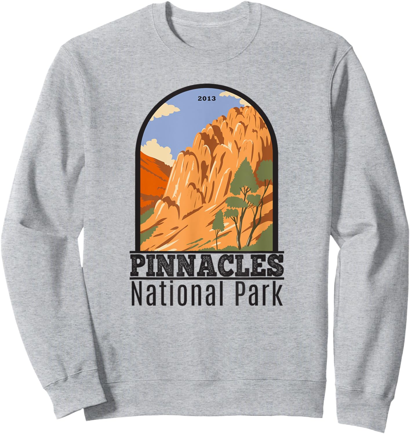 Pinnacles National Park Vintage Sweatshirt - Sweatshirt | Ash