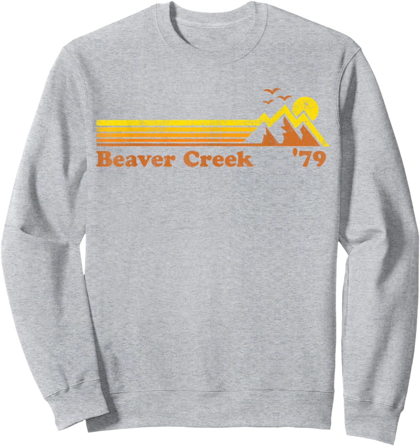 Retro Beaver Creek Ski Resort Colorado Snowboard Skiing Gift Sweatshirt - Sweatshirt | Ash