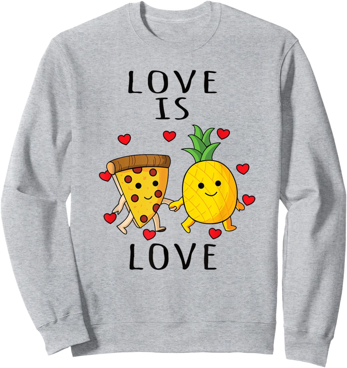 Pizza Hawaii Pineapple Pizza Food Sweatshirt - Sweatshirt | Ash