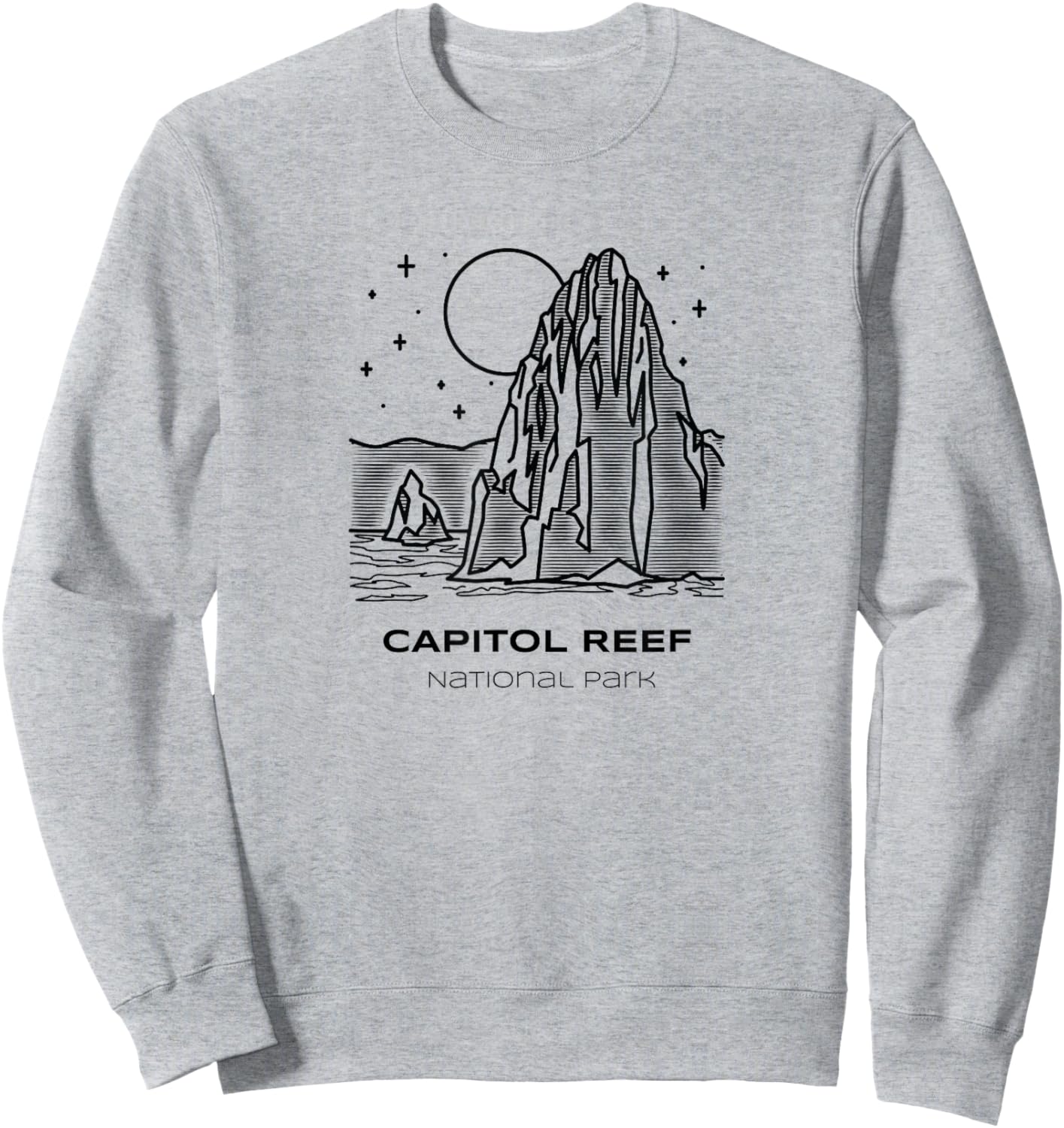 Vintage Capitol Reef National Park Hike Sweatshirt - Sweatshirt | Ash