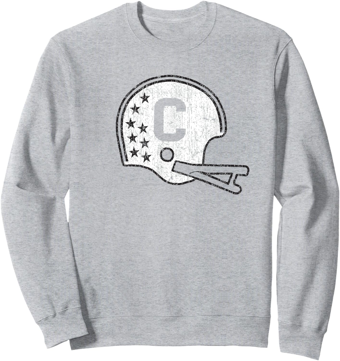 Southlake Carroll Dragons Retro Helmet Sweatshirt - Sweatshirt | Ash