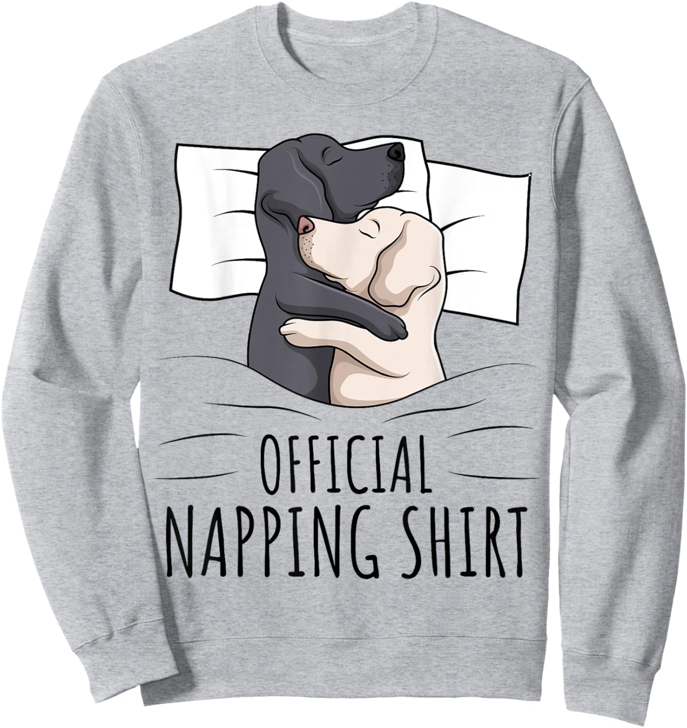 Sleeping Labrador Retriever Lab Dog Official Napping Men Women Girls Kids Sweatshirt - Sweatshirt | Ash