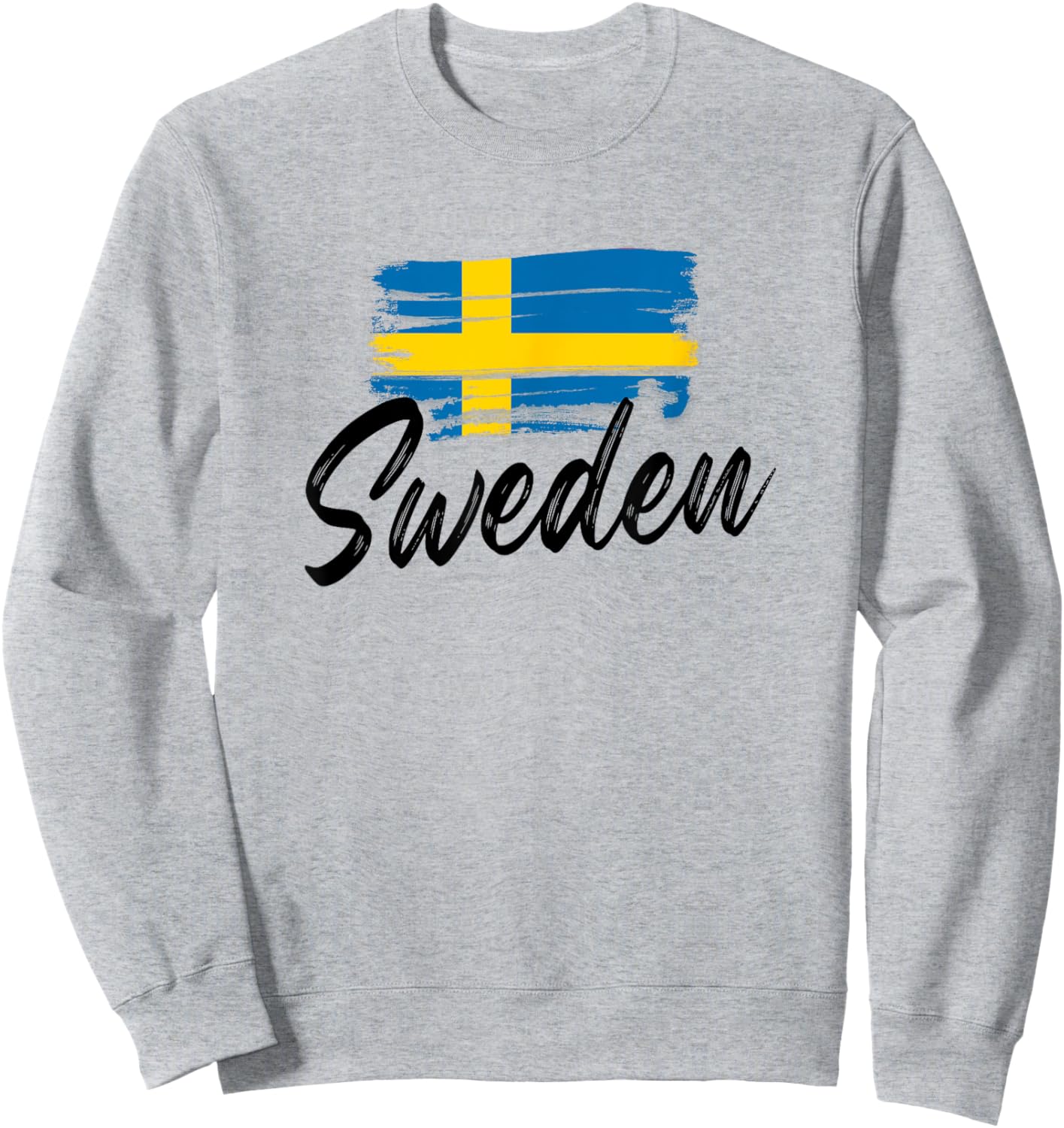 Sweden Flag Swedish Sweden Pride Heart Sweatshirt - Sweatshirt | Ash