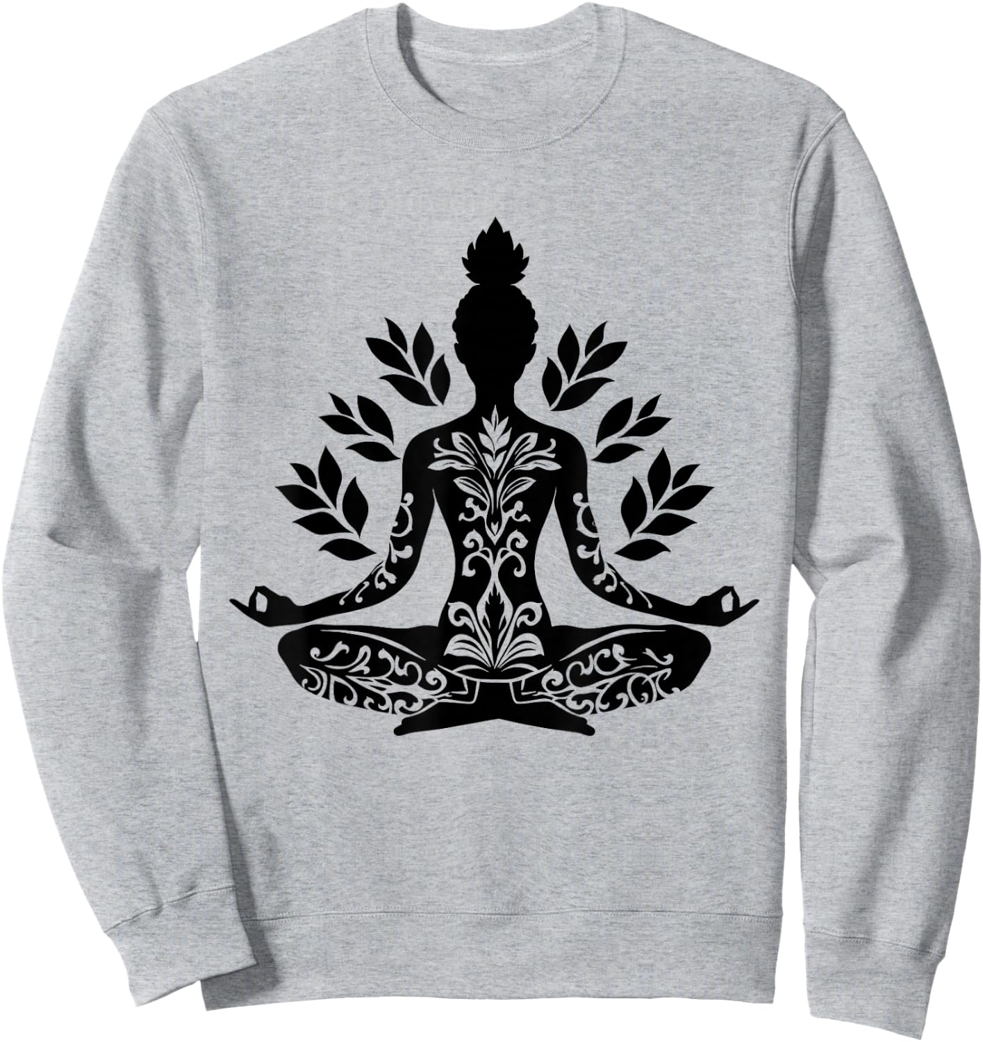 Zen Buddha Meditation Spiritual Buddhist Yoga Spirituality Sweatshirt - Sweatshirt | Ash