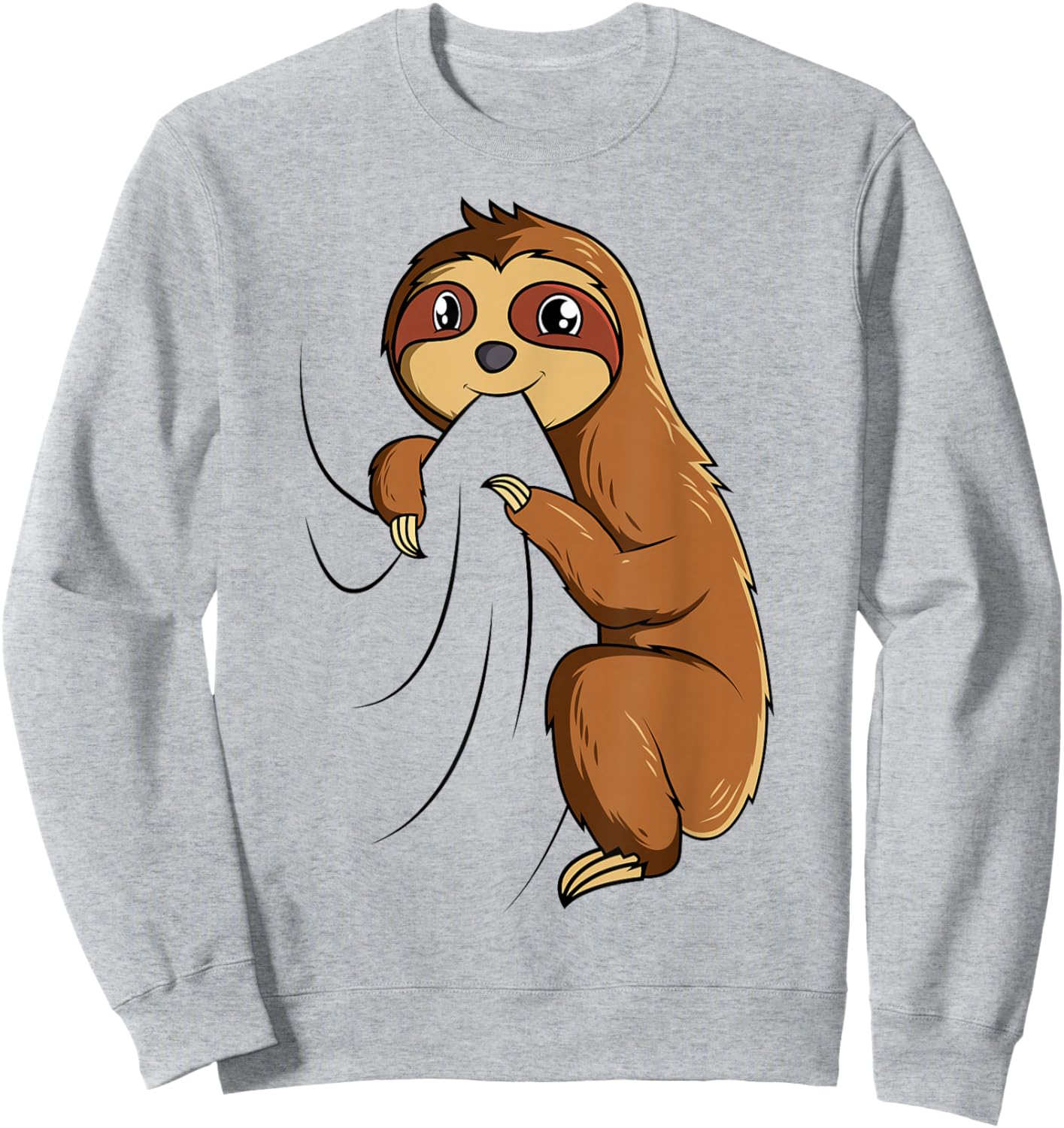 Sloth Lovers Children Girls Ladies Sweatshirt - Sweatshirt | Ash