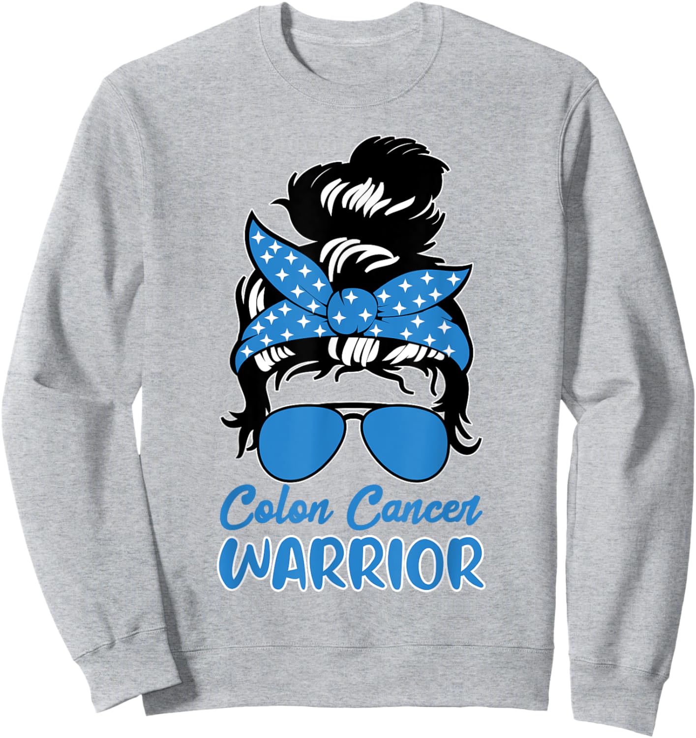 Colon Cancer Warrior Awareness Survivors Fighters Sweatshirt - Sweatshirt | Ash