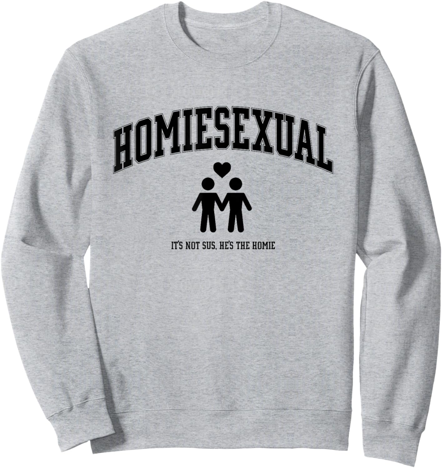 Homiesexual Club Men's Grey Modern Love Sweatshirt - Sweatshirt | Ash