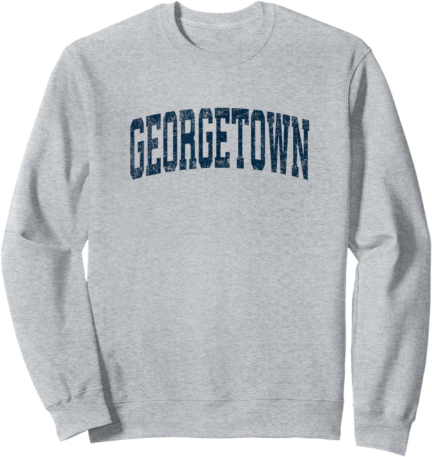 Georgetown Michigan MI Vintage Athletic Sports Navy Design Sweatshirt - Sweatshirt | Ash
