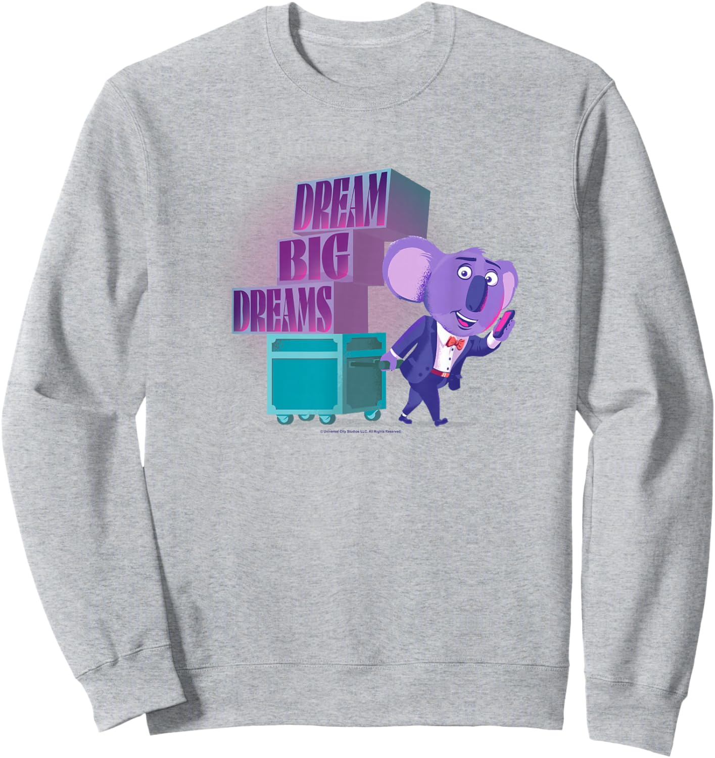 Sing 2 Buster Moon Dream Big Dreams Sweatshirt - Sweatshirt | Ash