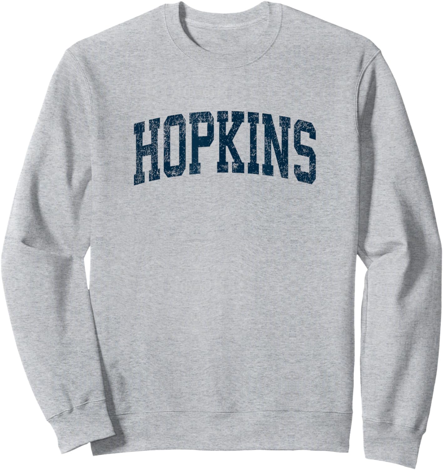 Hopkins Minnesota MN Vintage Athletic Sports Navy Design Sweatshirt - Sweatshirt | Ash