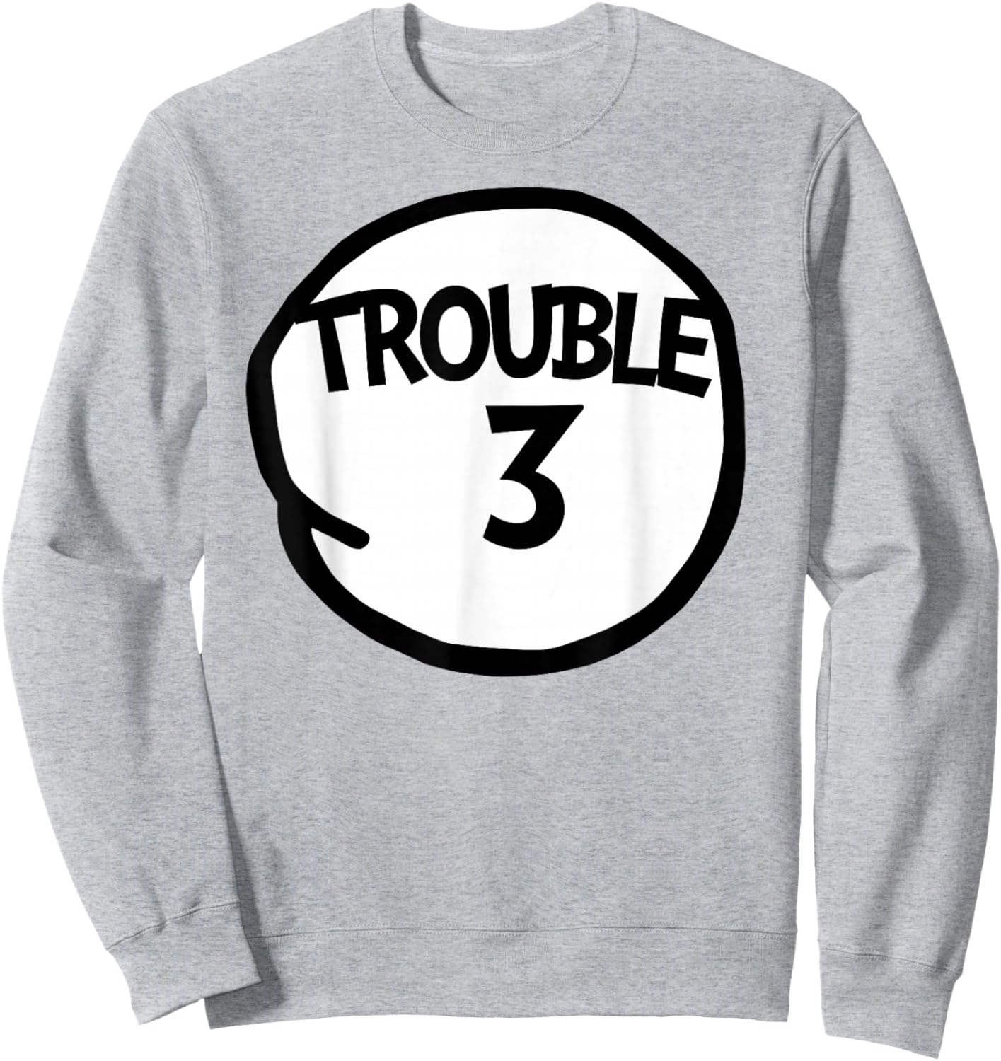 Trouble 3 Funny Trouble Three Matching Group Sweatshirt - Sweatshirt | Ash