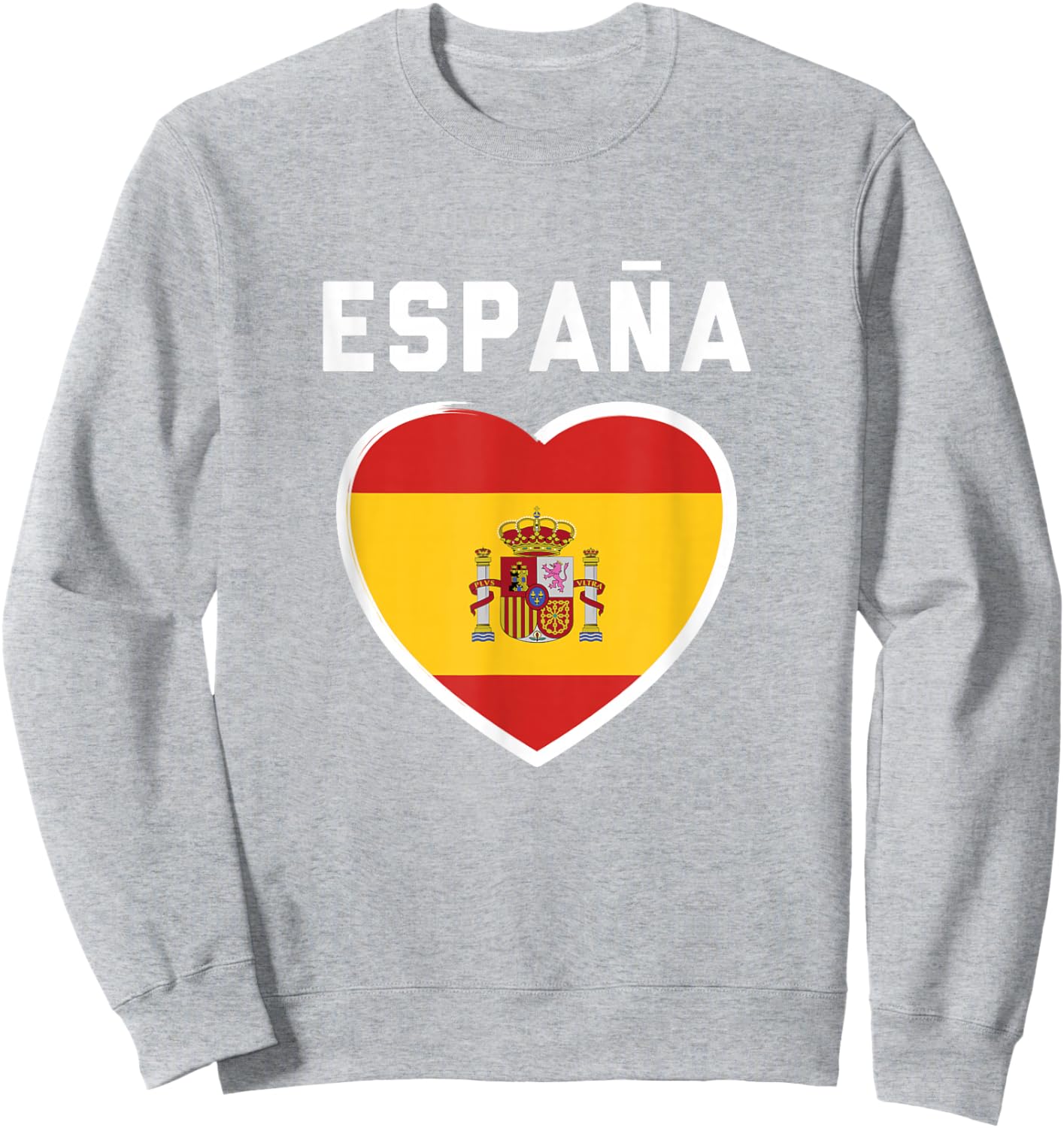 Spain & Espana - Soccer & Football Flag Jersey Sweatshirt - Sweatshirt | Ash