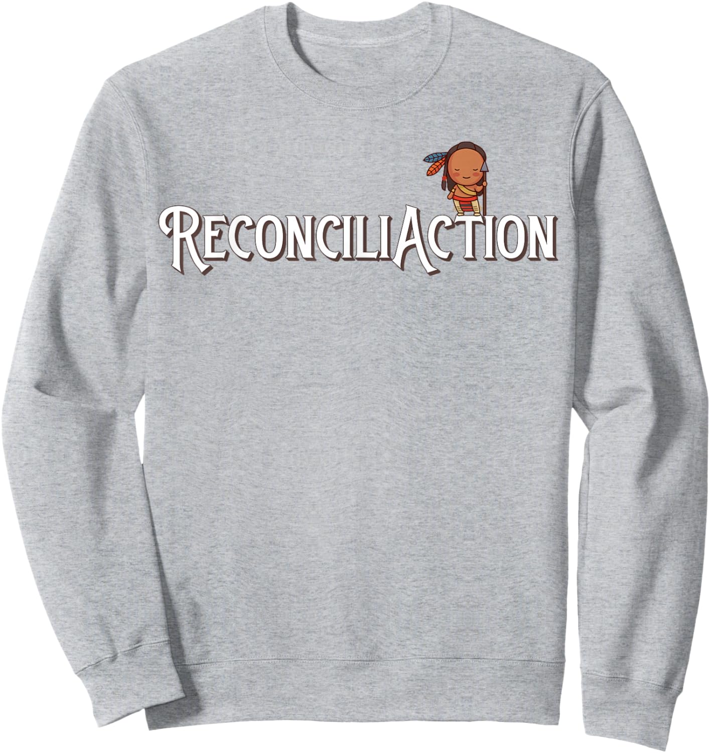 Indian Residential School Reconciliation ReconciliAction Pun Sweatshirt - Sweatshirt | Ash