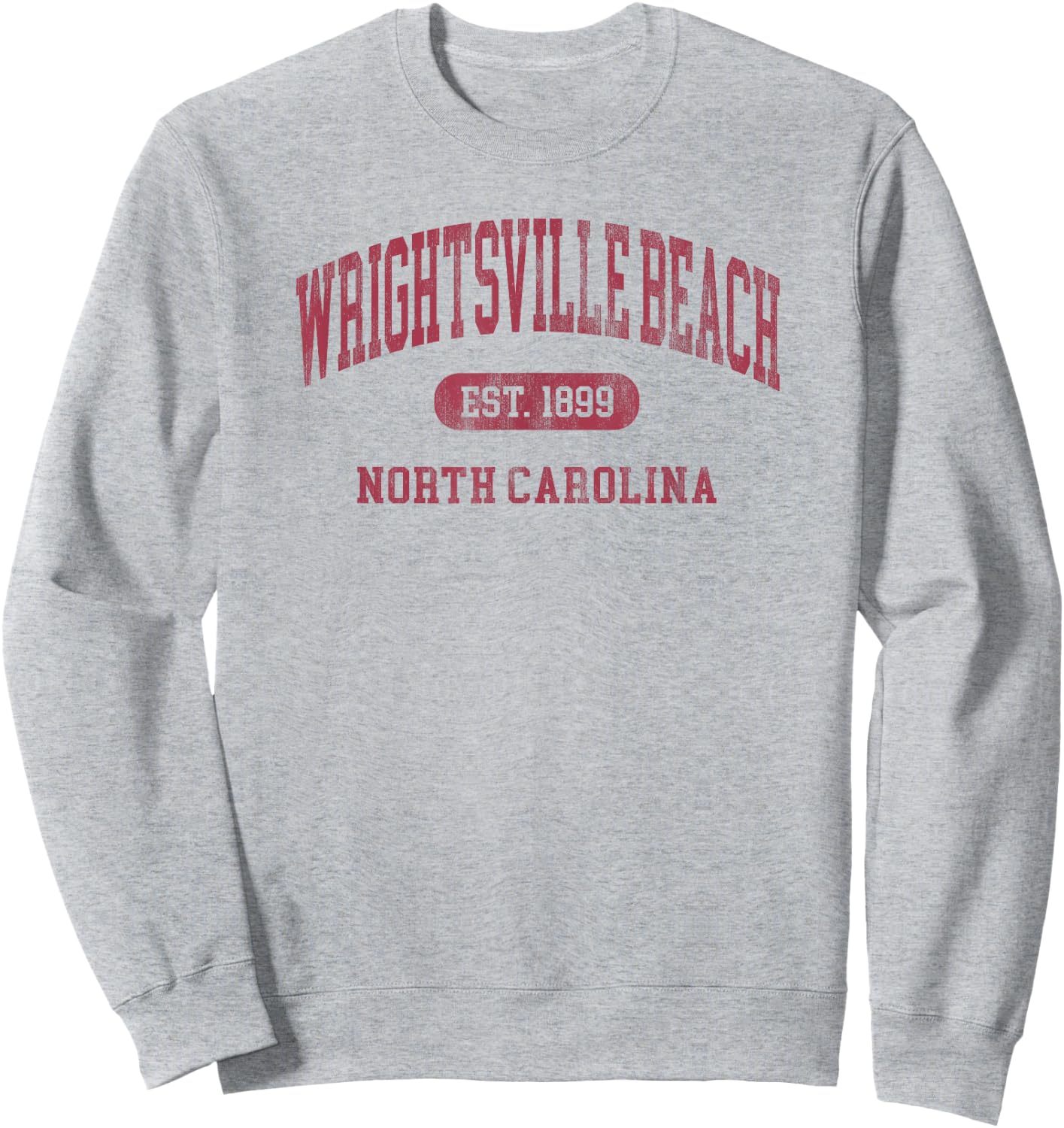 Vintage Wrightsville Beach North Carolina Retro Throwback Men Women Kids Sweatshirt - Sweatshirt | Ash
