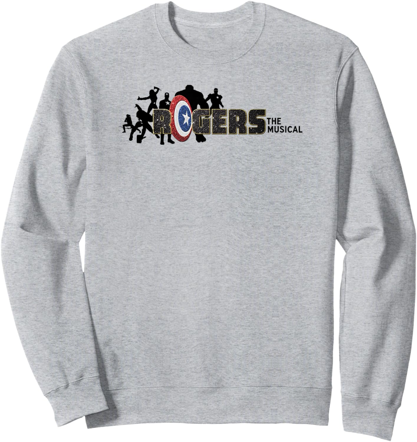 Marvel Hawkeye Disney Plus Rogers The Musical Silhouette Sweatshirt - Sweatshirt | Ash