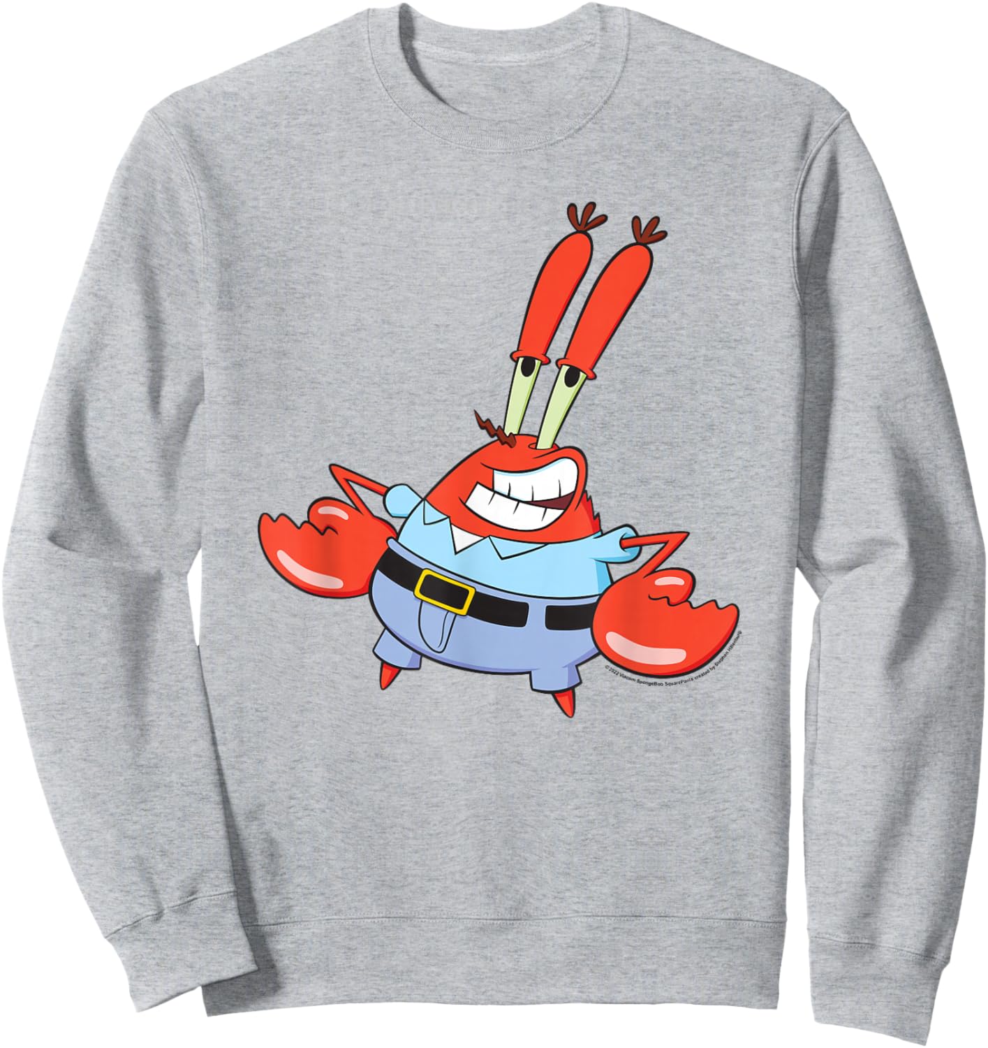SpongeBob SquarePants Mr. Krabby Sweatshirt - Sweatshirt | Ash