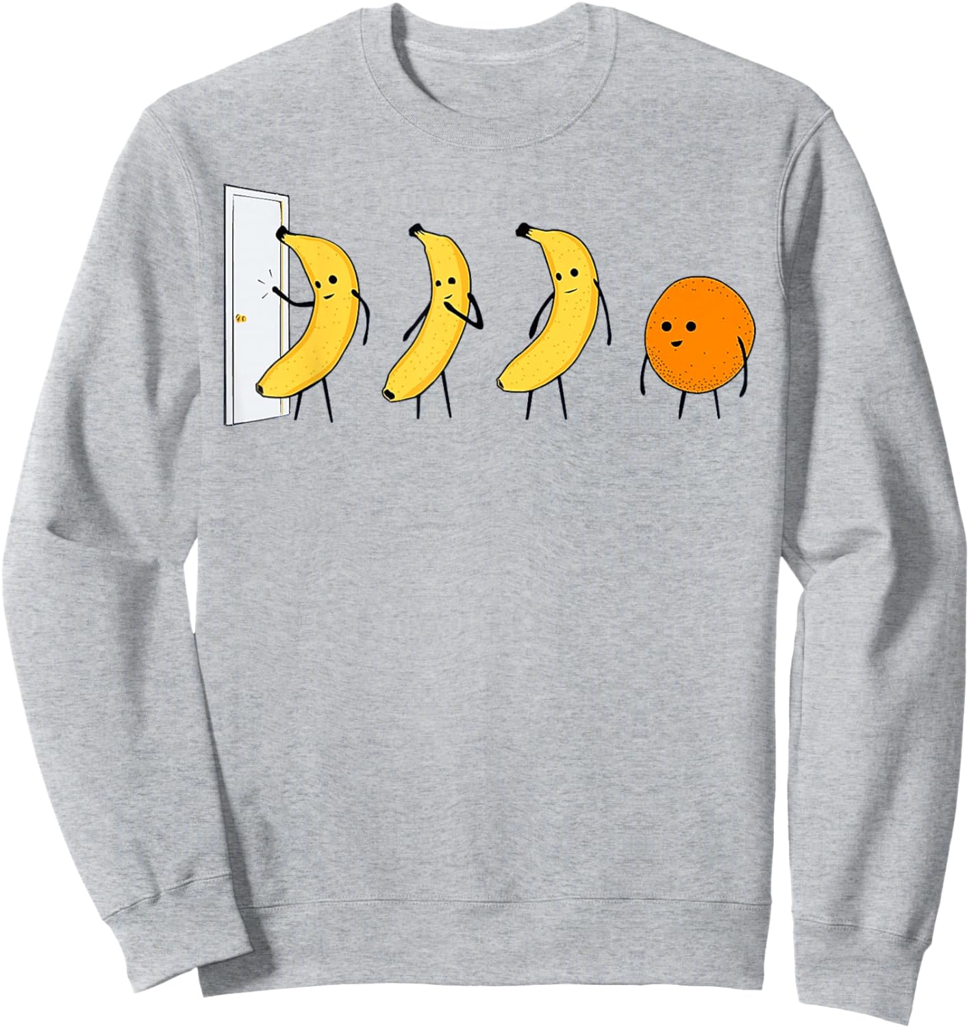 Knock Knock - Who's There - Banana Who's There - Orange Sweatshirt - Sweatshirt | Ash