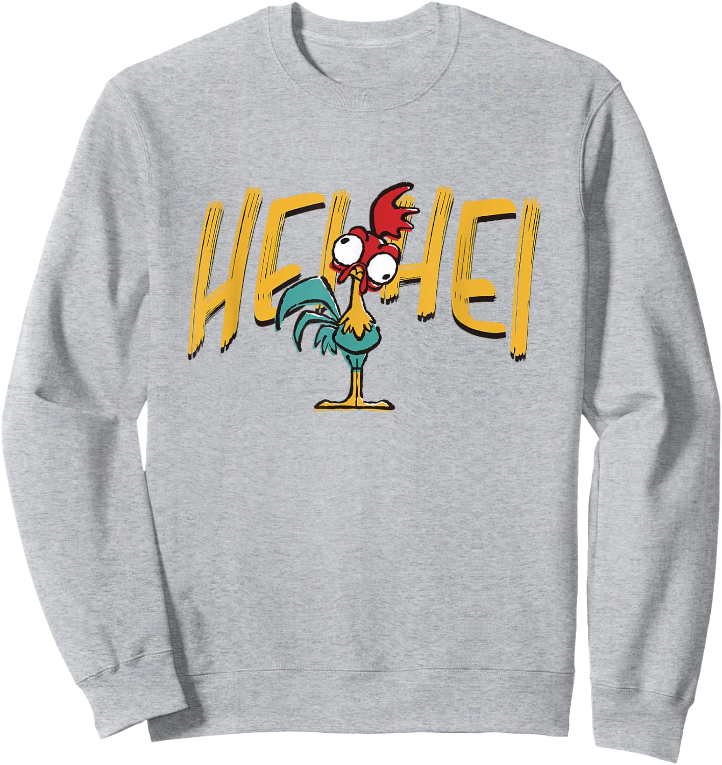 Disney Moana Cute HEI HEI Look Drawn Big Chest Poster Sweatshirt - Sweatshirt | Ash