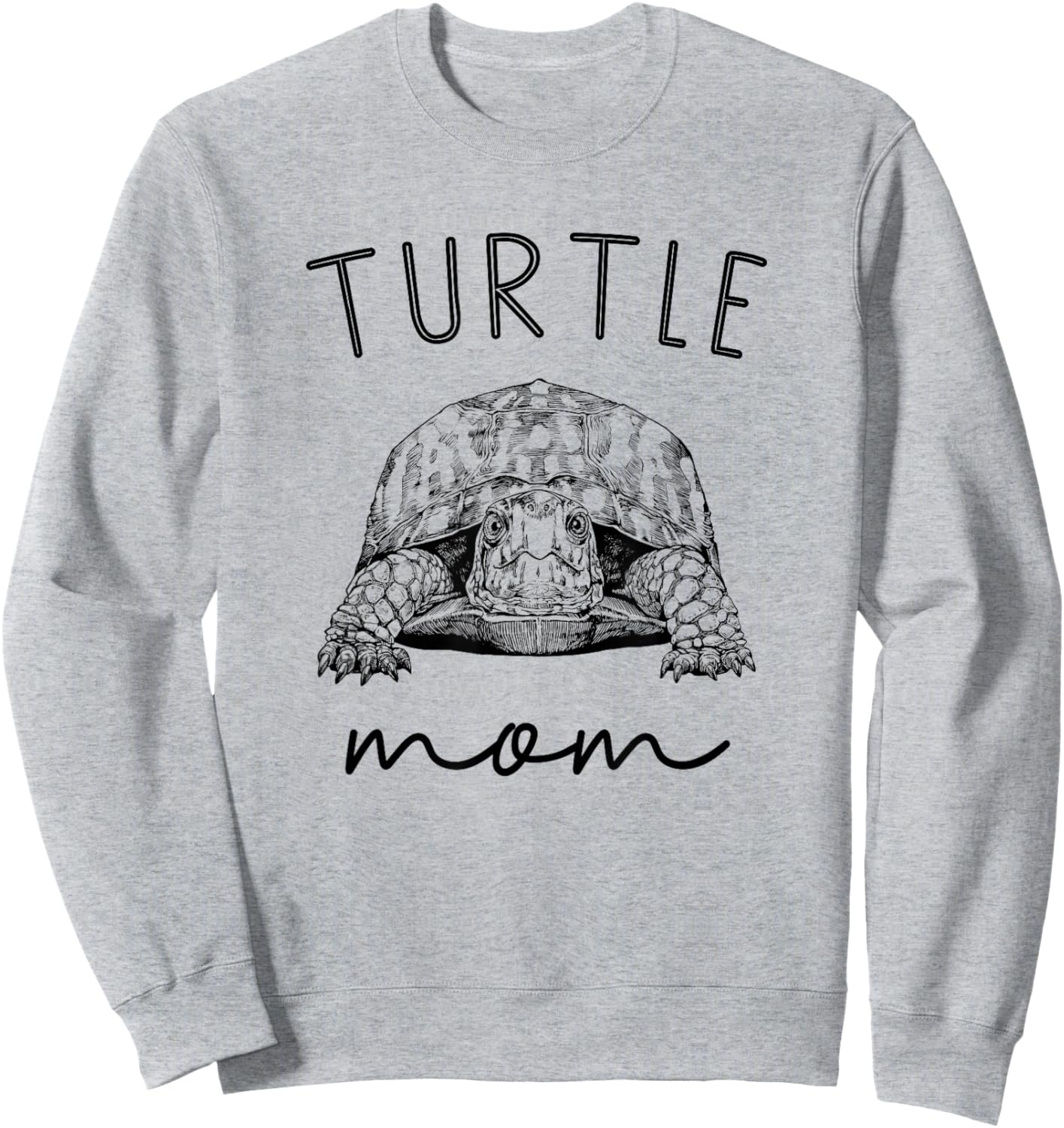 Turtle Mom Pet Eastern box turtle Mama Sweatshirt - Sweatshirt | Ash