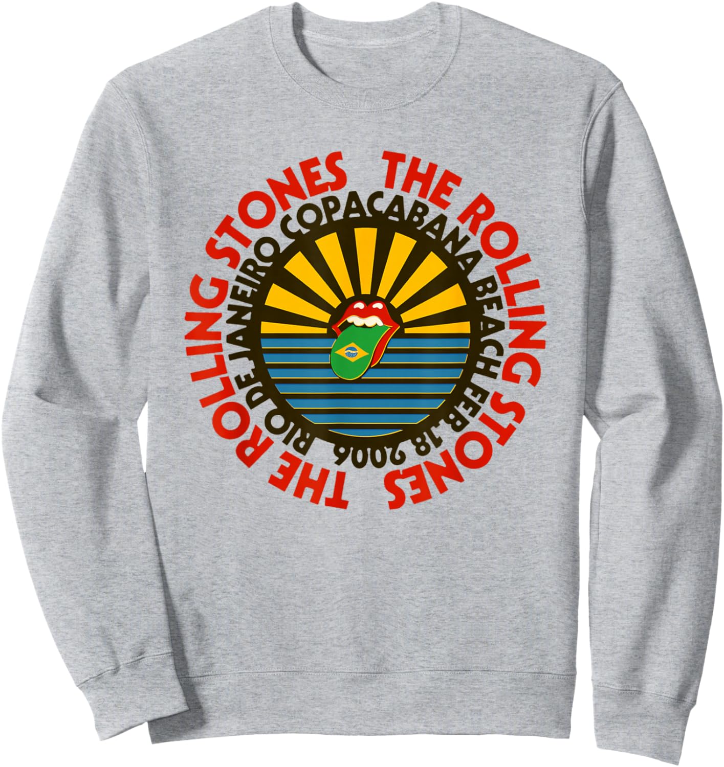 Official Rolling Stones Copacabana Beach Sweatshirt - Sweatshirt | Ash